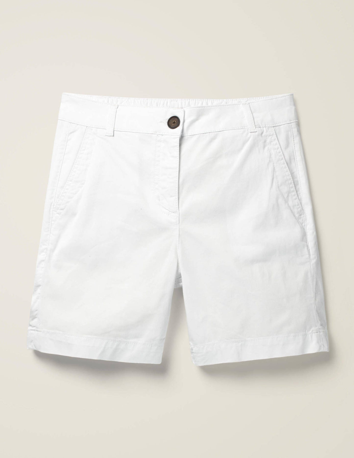 Daisy Chino Shorts-White