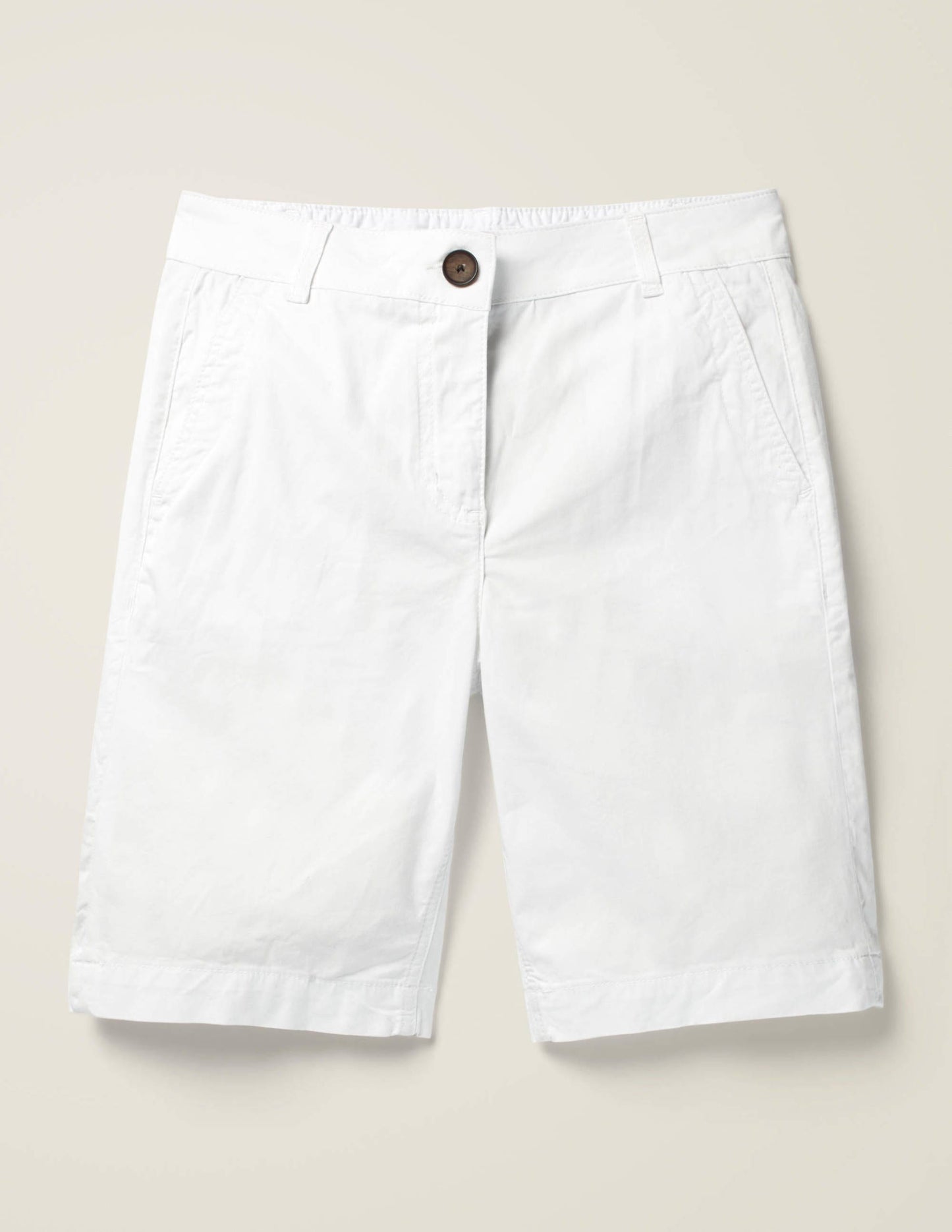 Daisy Chino Shorts-White