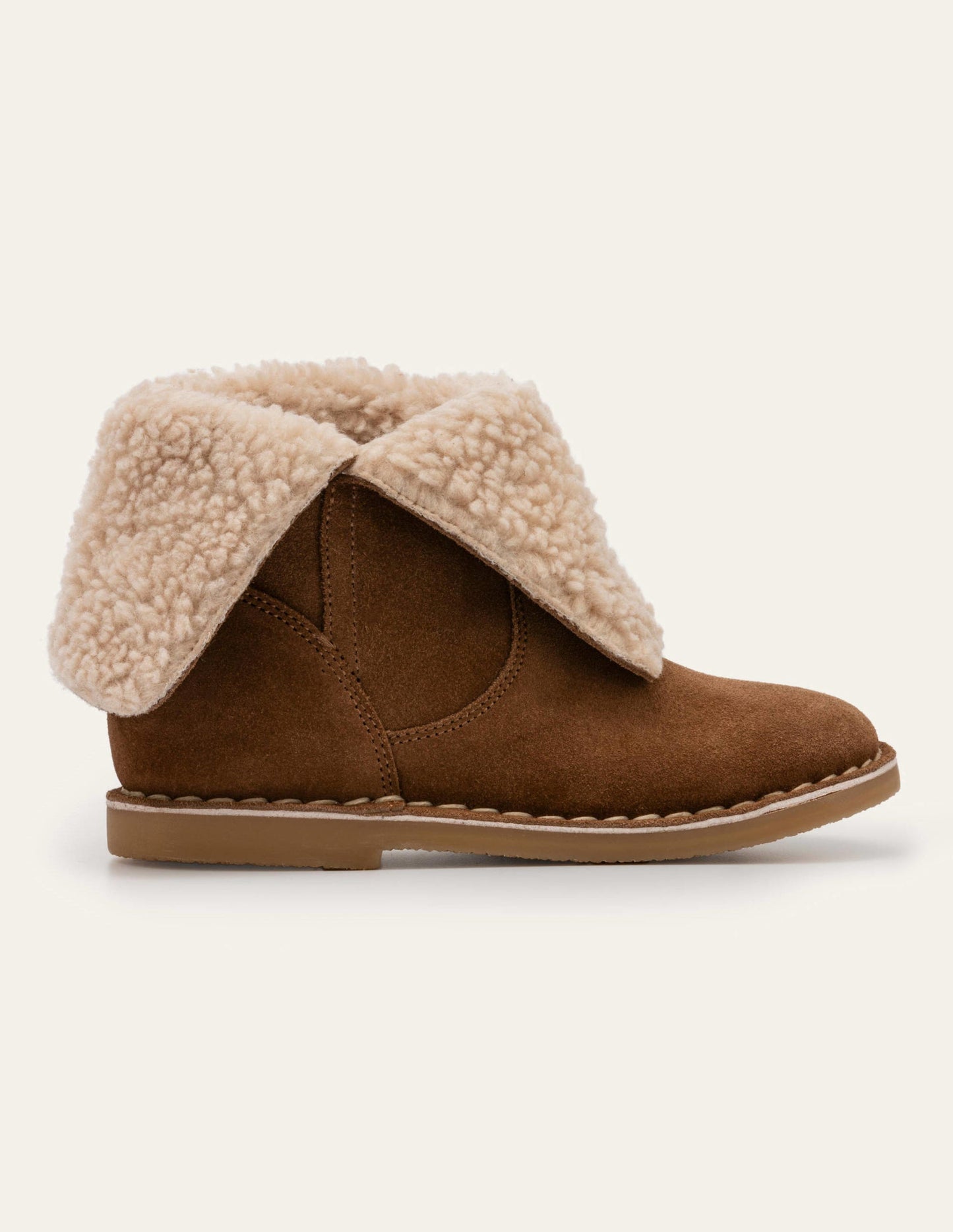 Cosy Suede Boots-Tan Brown