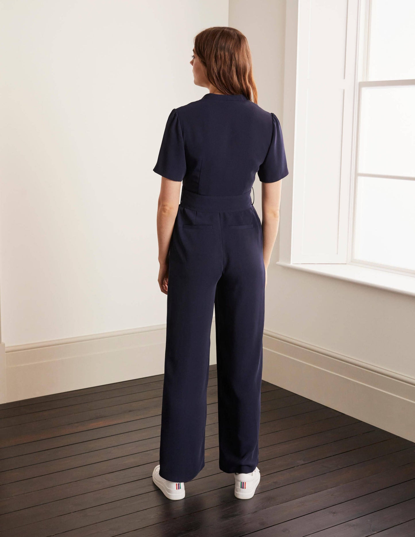 Ottoline Wrap Jumpsuit-Navy