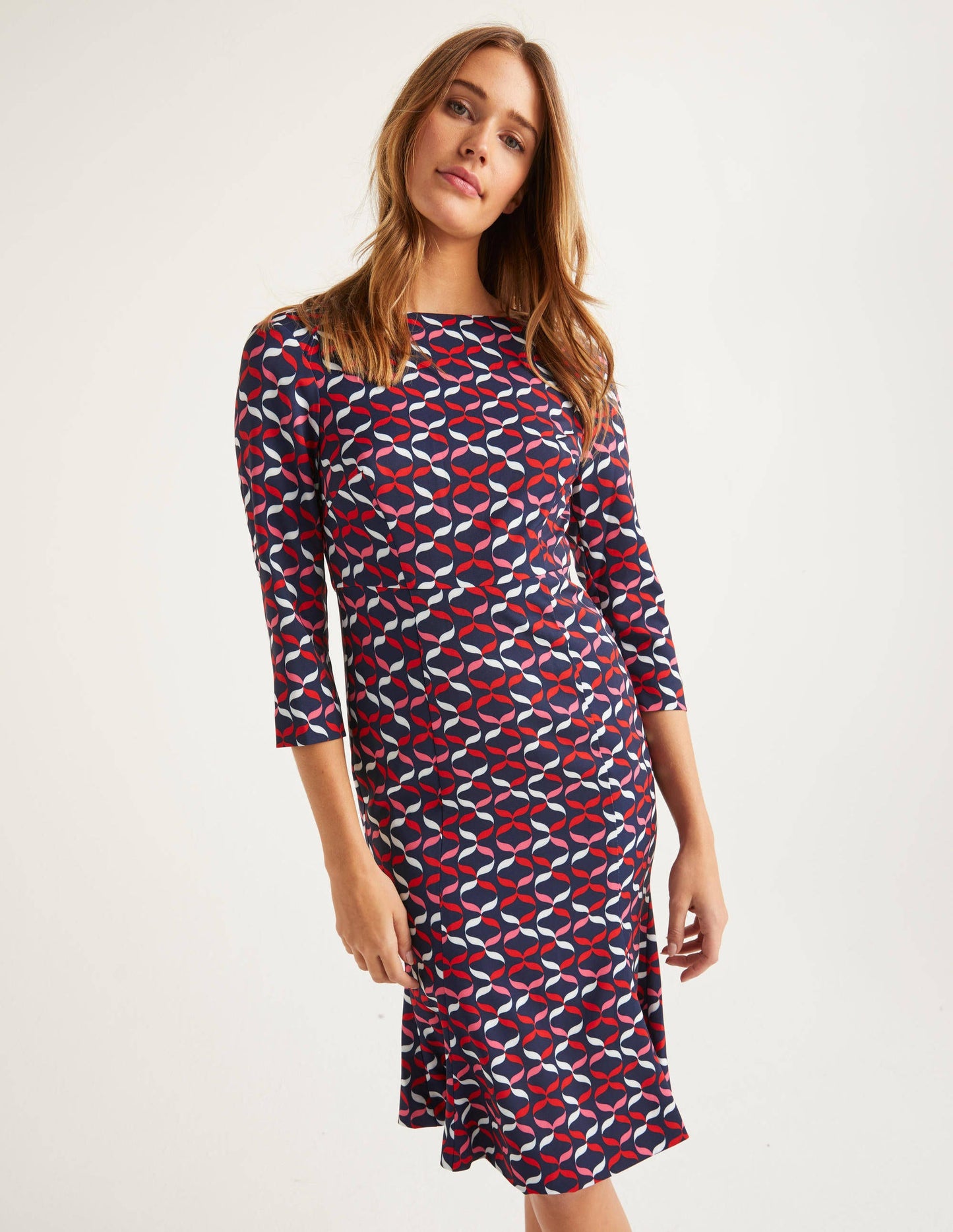 Violette Dress-Navy, Ribbons