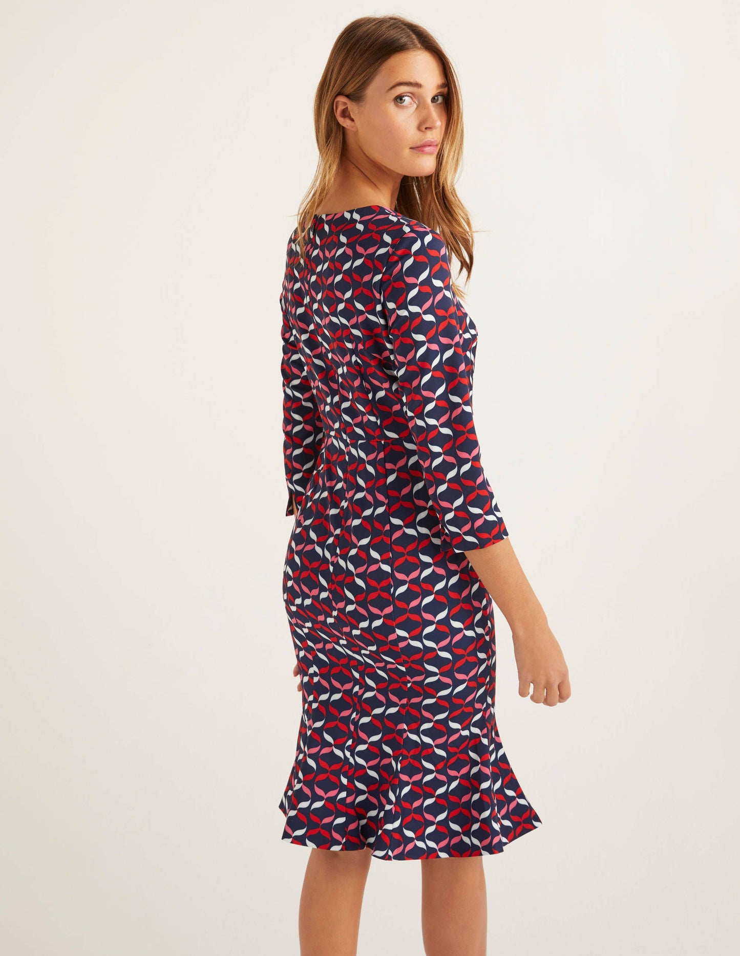 Violette Dress-Navy, Ribbons