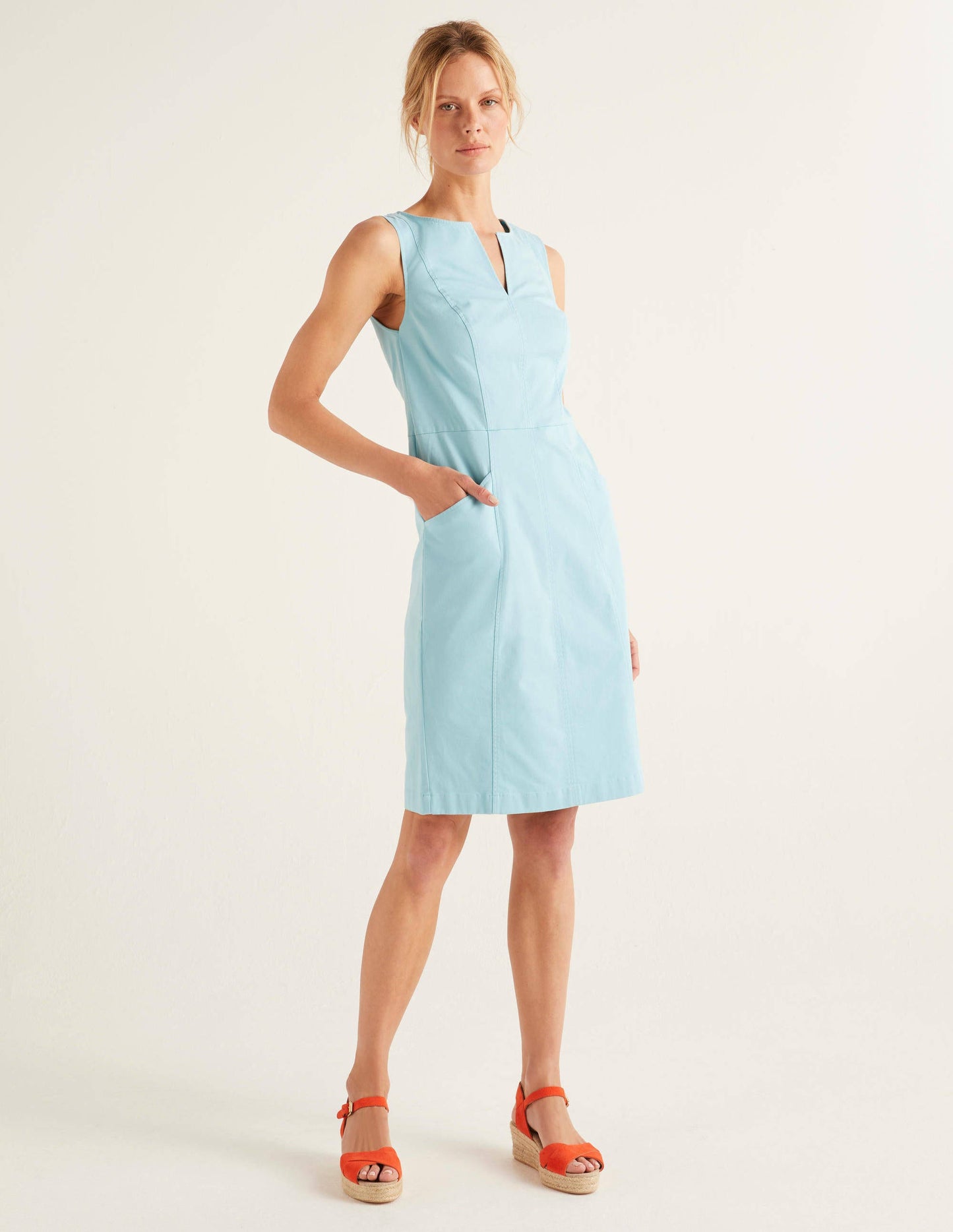 Helena Chino Dress-Iceberg