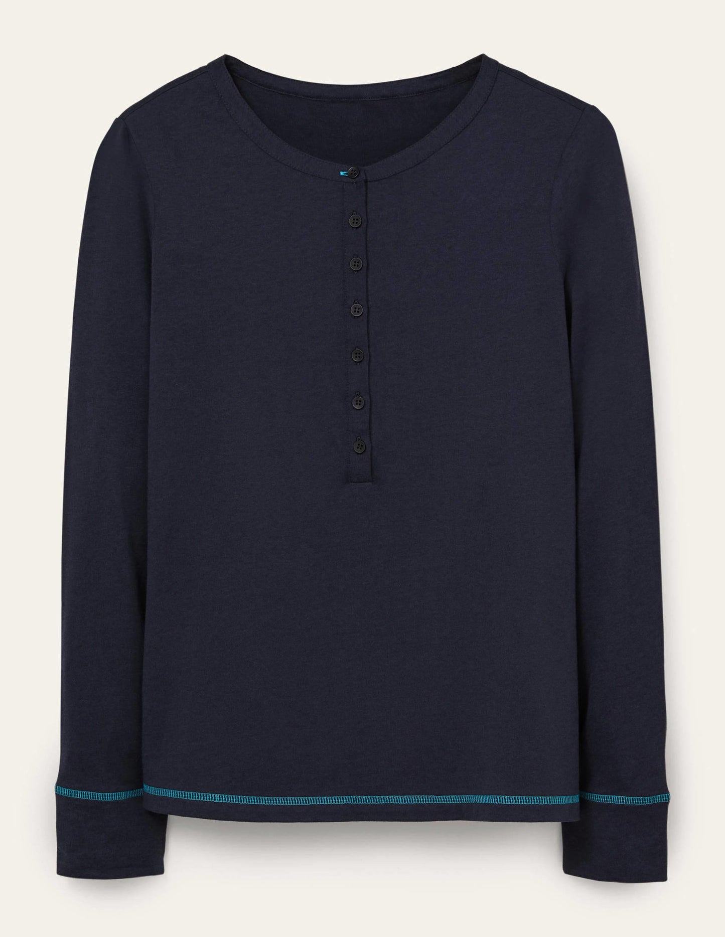 Alba Jersey Pyjama Top-Navy