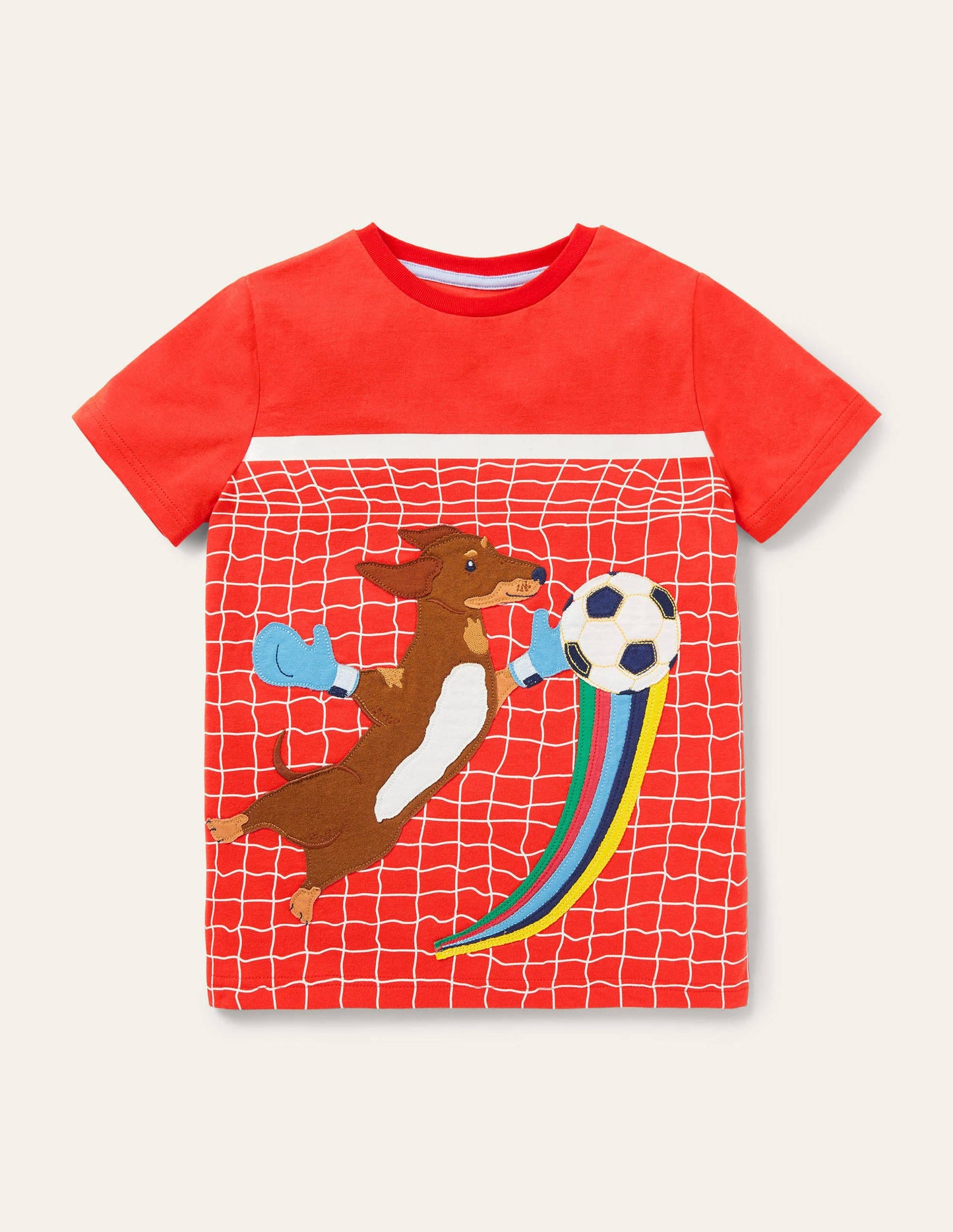 Activity Appliqué T-shirt-Rocket Red Sausage Dog