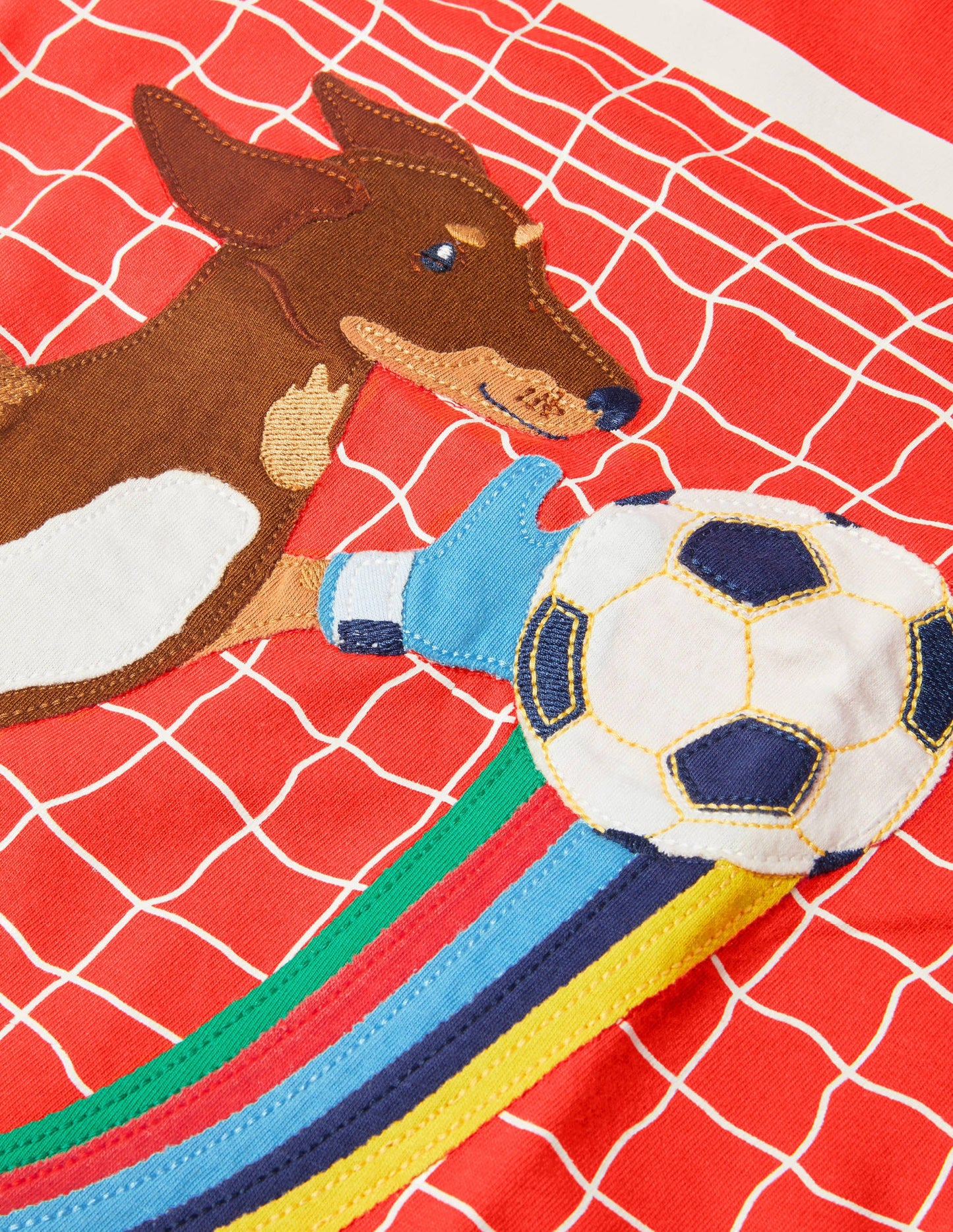 Activity Appliqué T-shirt-Rocket Red Sausage Dog