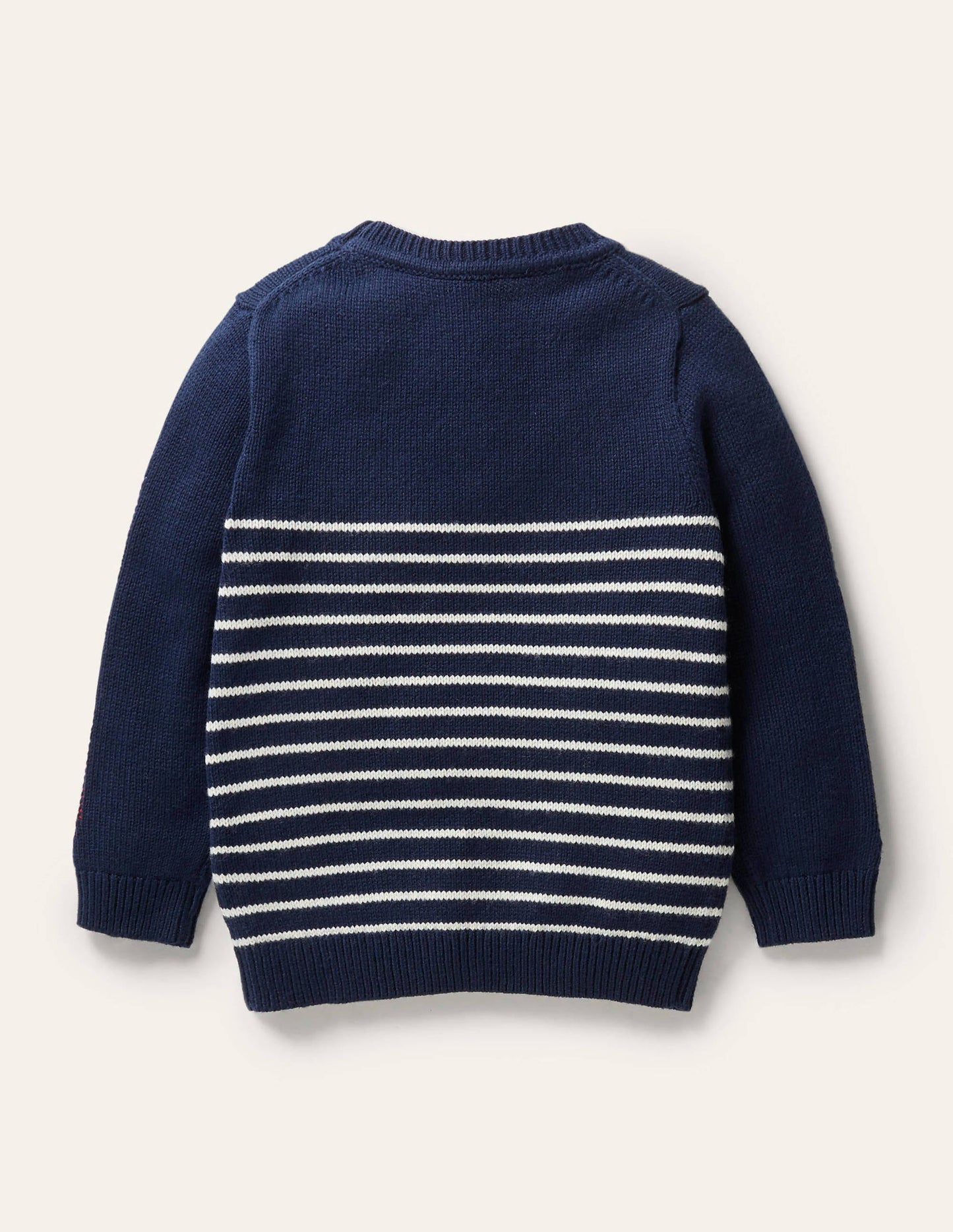 Graphic Crew Jumper-College Navy Trains