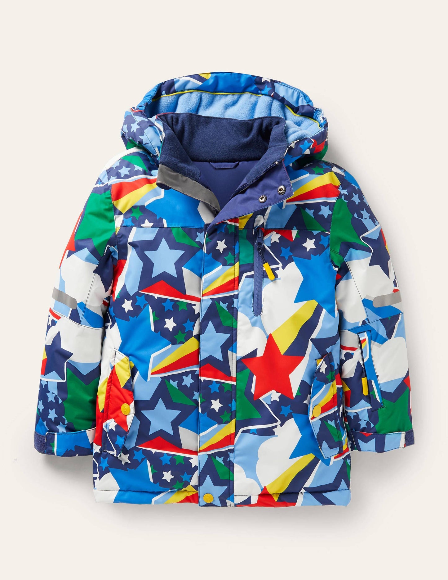All-weather Waterproof Jacket-Bright Rainbow Stars