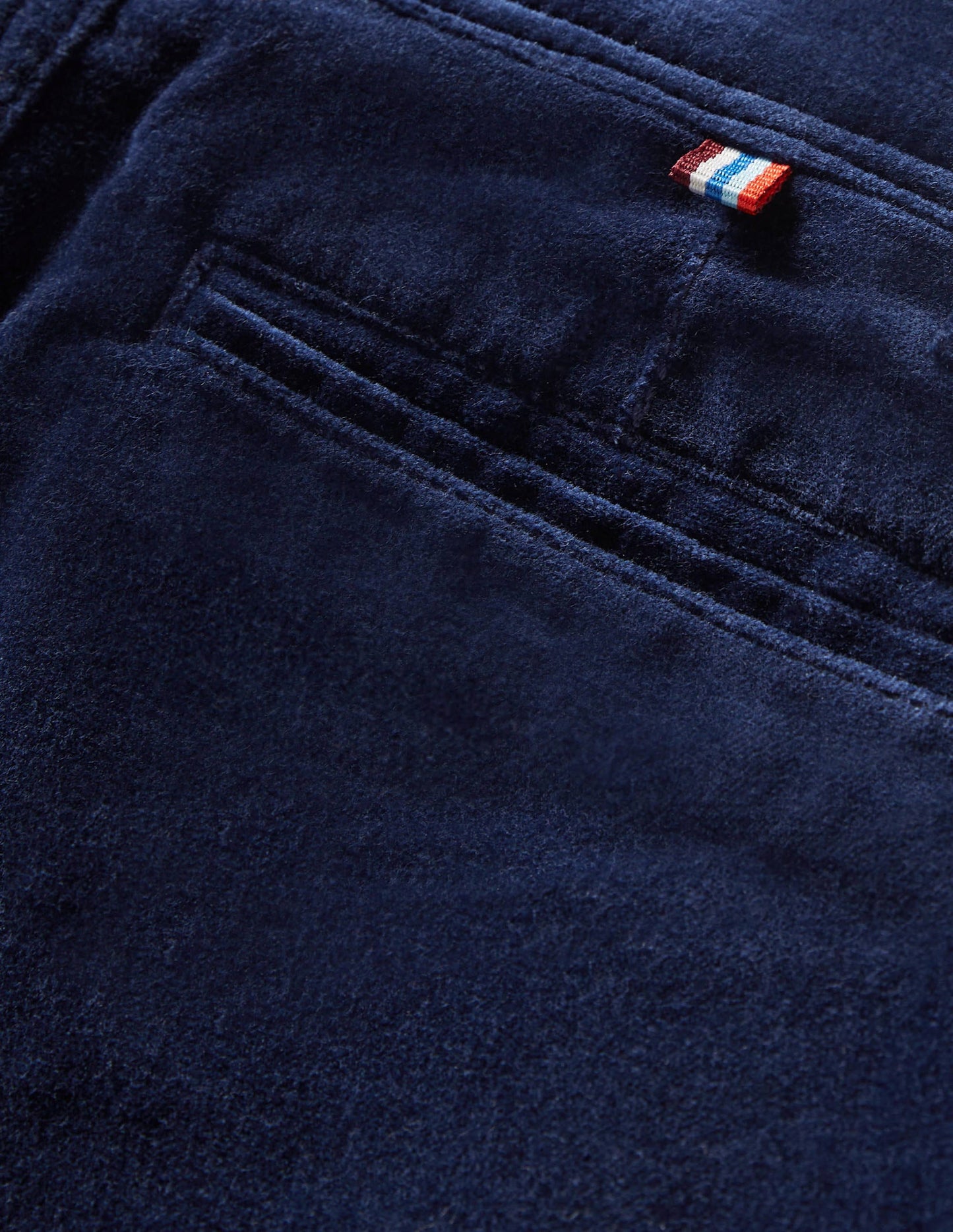 Smart Velvet Trousers-College Navy