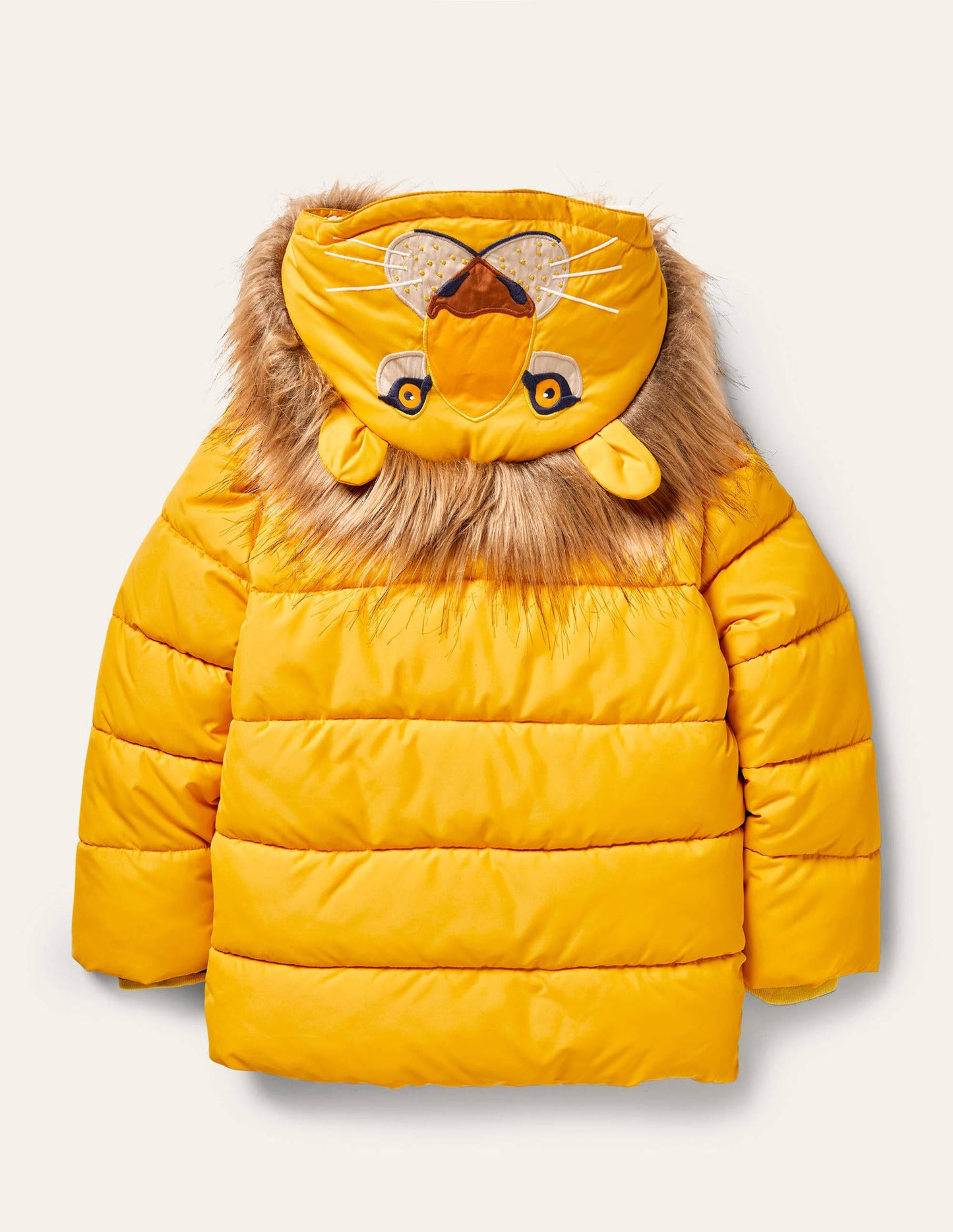 Fun Lion Padded Jacket-Honeycomb Yellow Lion