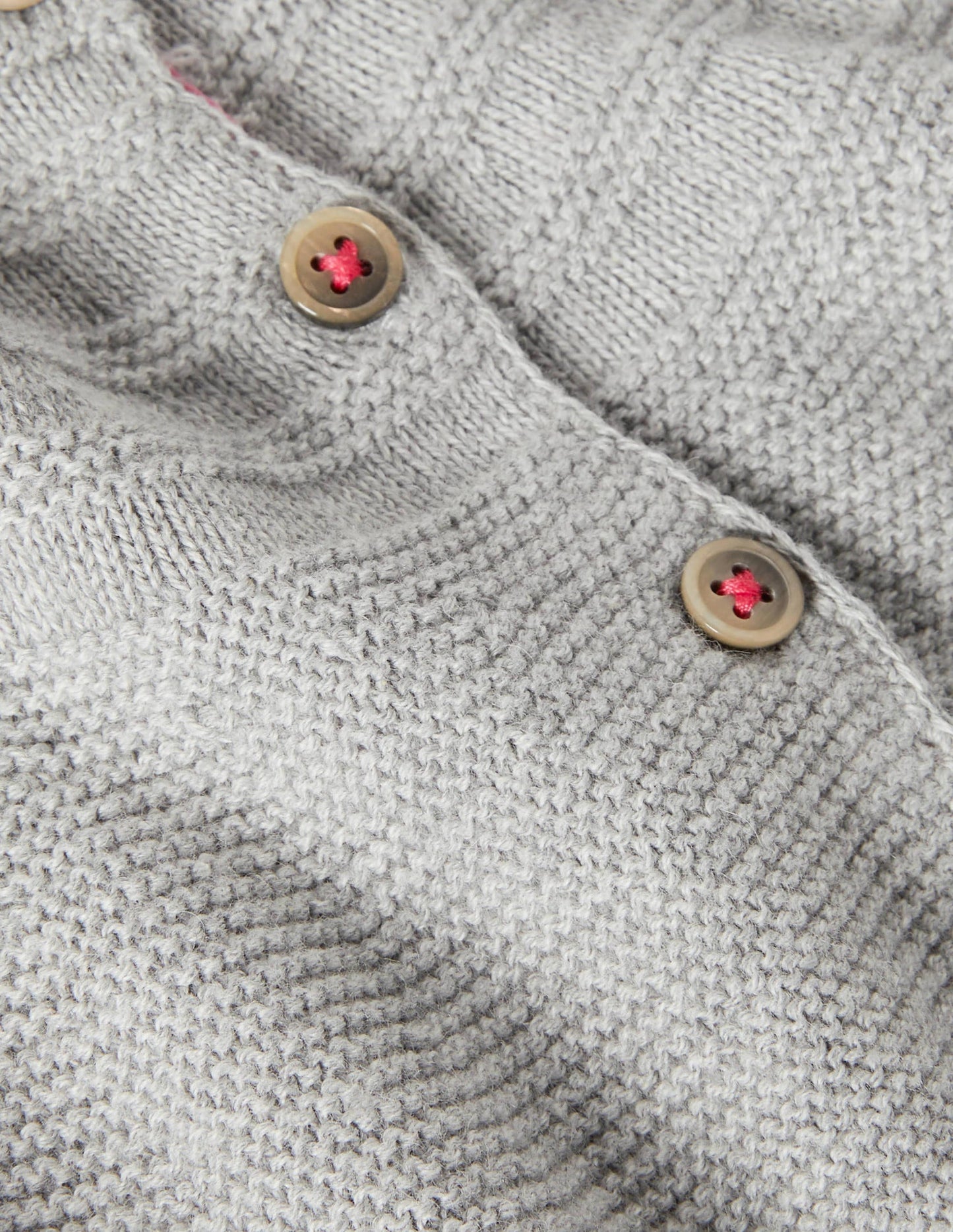 Cotton Cashmere Mix Cardigan-Grey Marl Rainbow