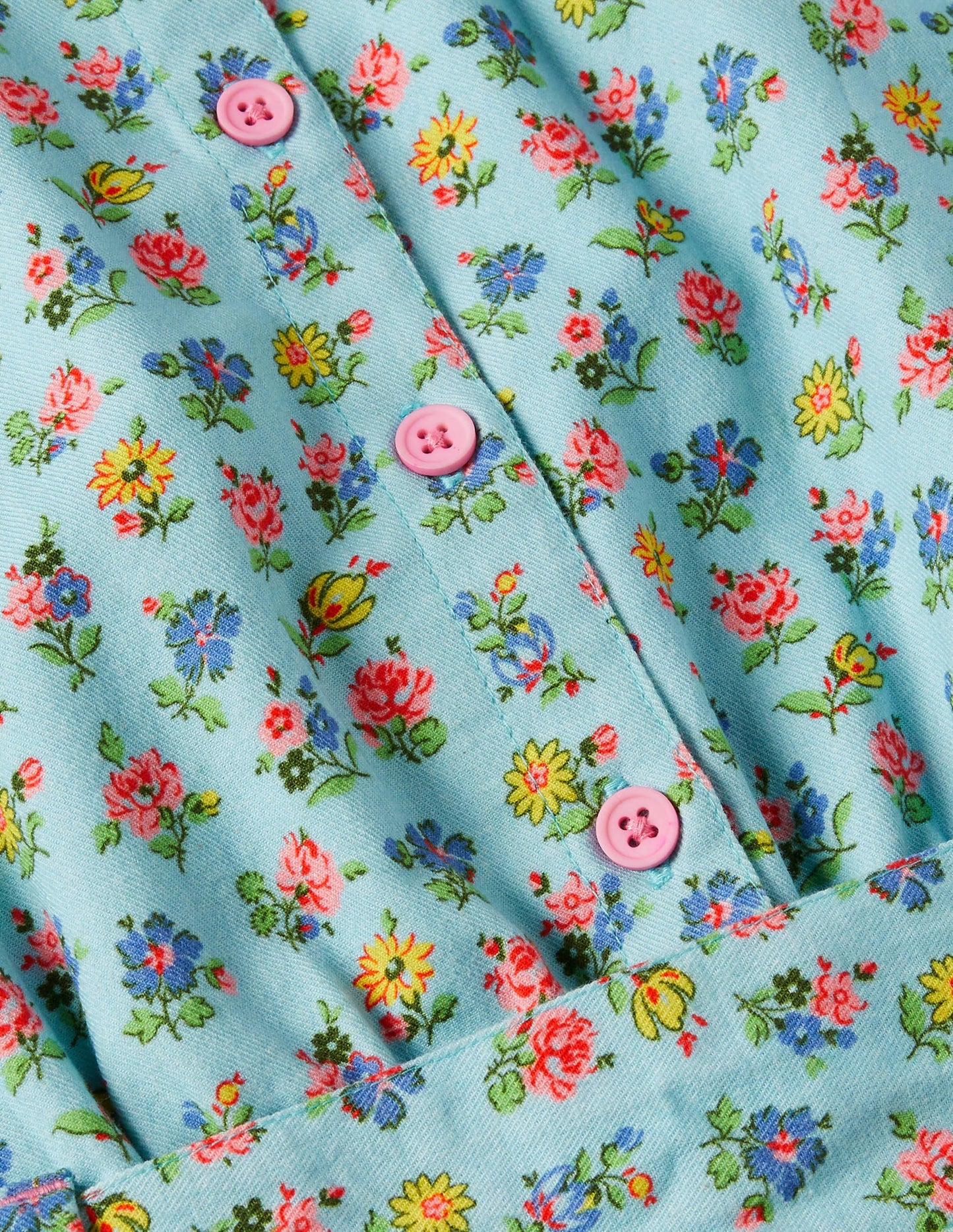 Woven Floral Jumpsuit-Blue Patchwork Floral