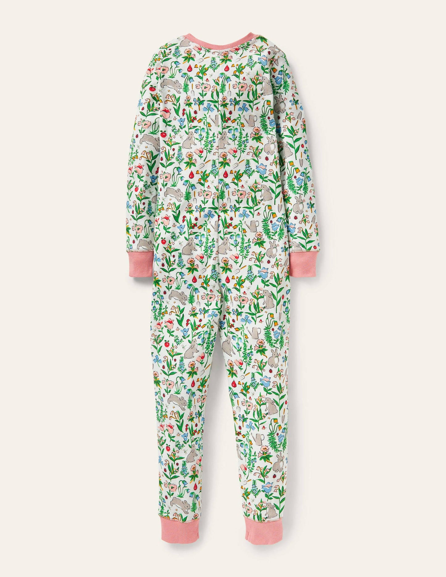 Snug All-in-one Pyjamas-Multi Bunny Field