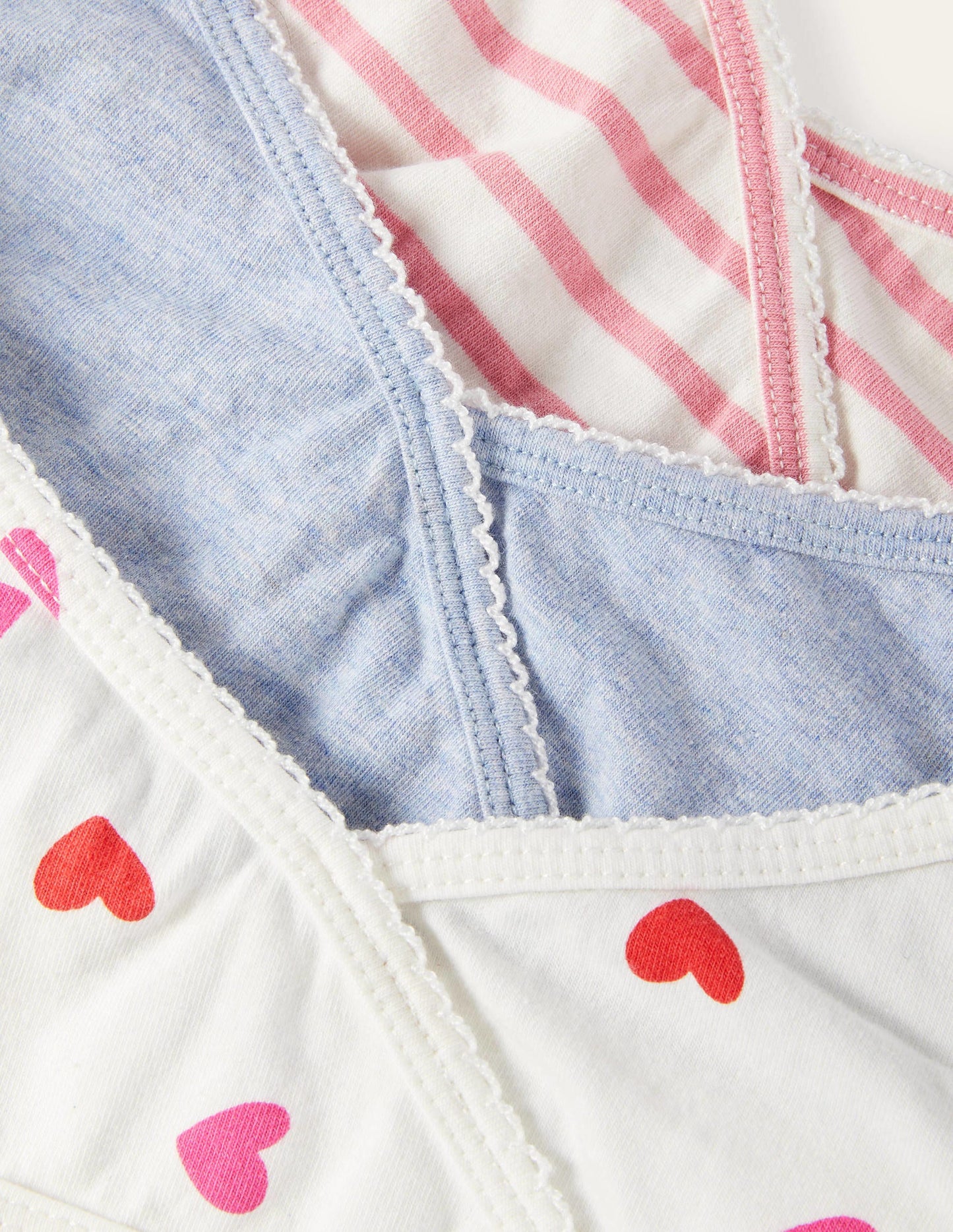 Crossover Crop Tops 3 Pack-Multi