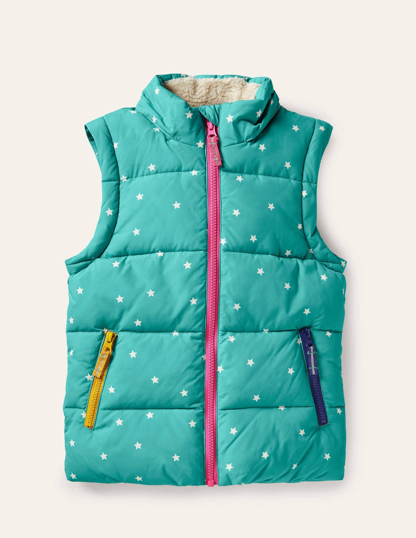 Cosy 2 in 1 Padded Jacket-Brook Blue Confetti Star