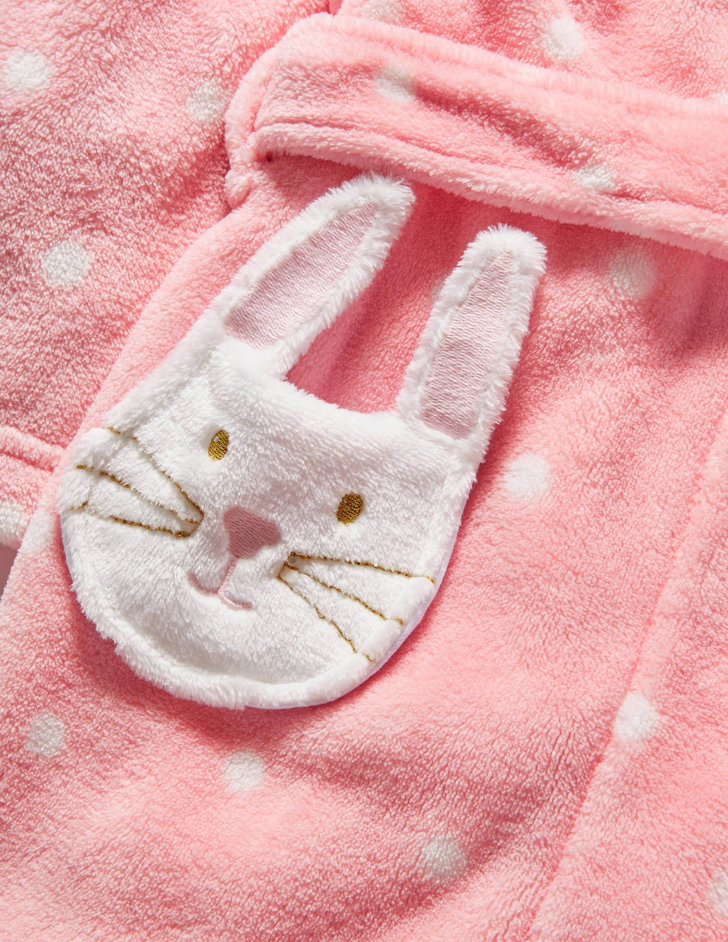 Fun Cosy Dressing Gown-Boto Pink Spot Bunny