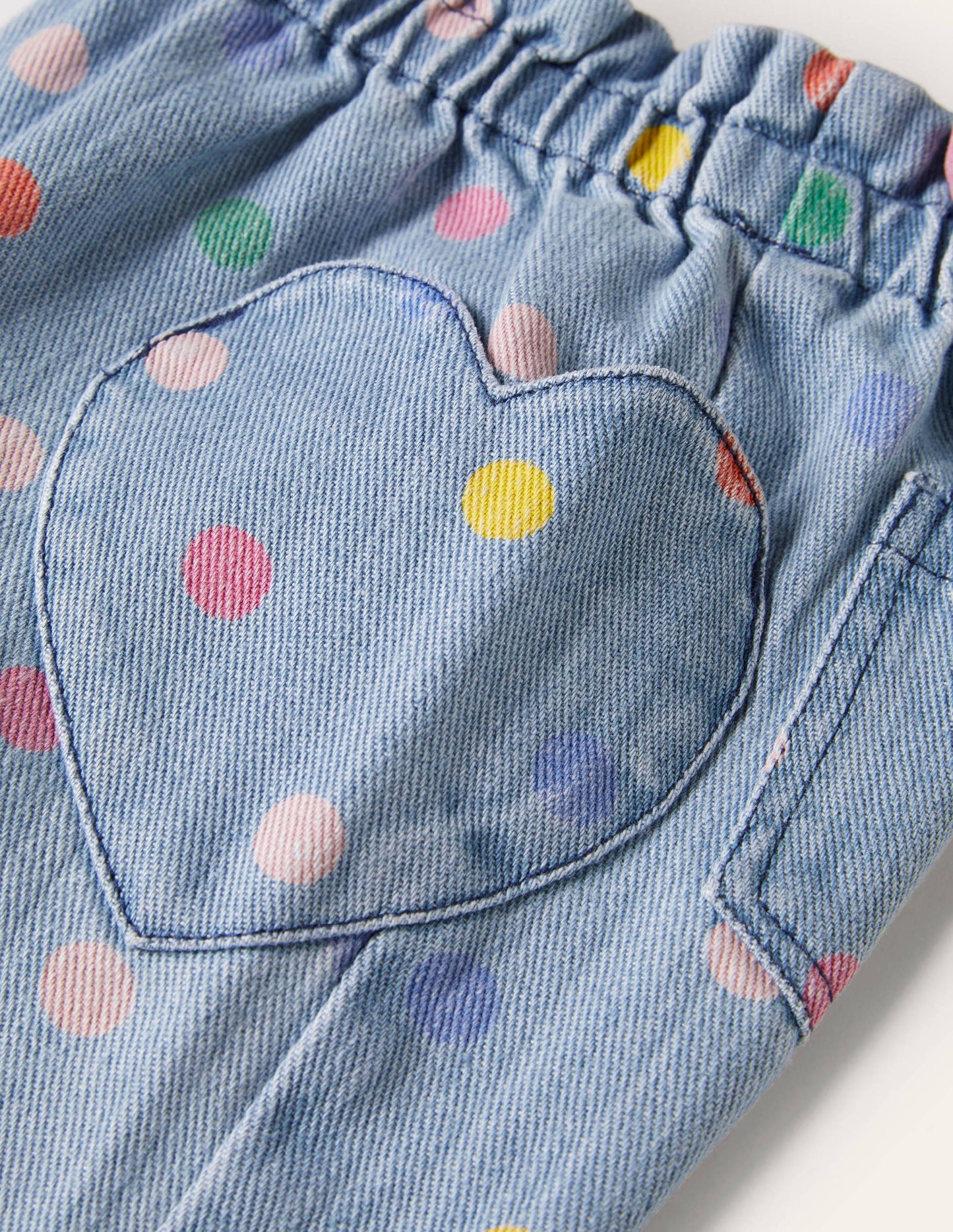 Pull-on Trousers-Chambray Multi Spot