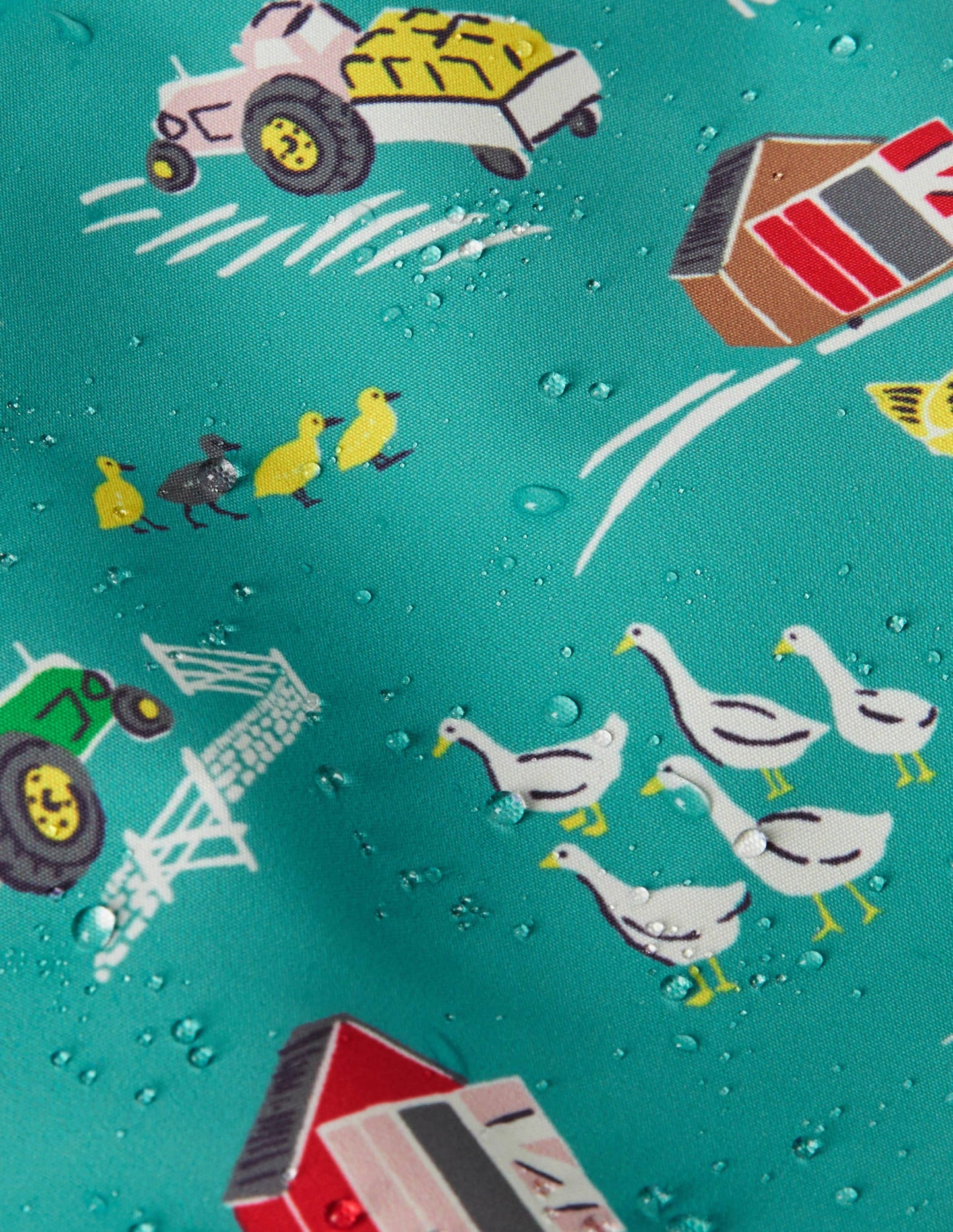 Water-resistant Coat-Brook Blue Farmyard