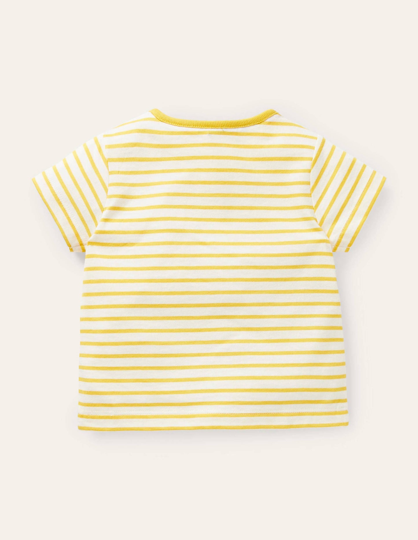 Holiday Appliqué T-shirt-Ivory/Sweetcorn Yellow Bunny