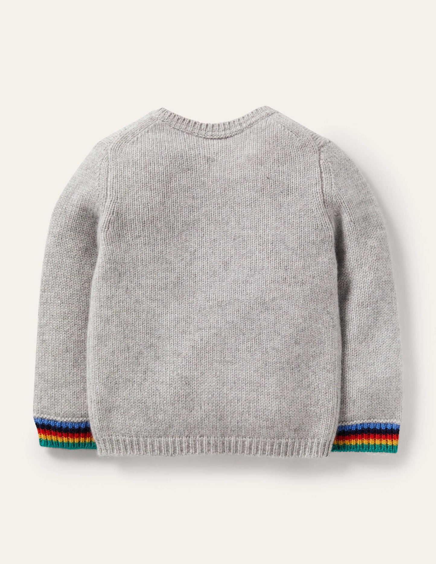 Cashmere Cardigan-Grey Marl