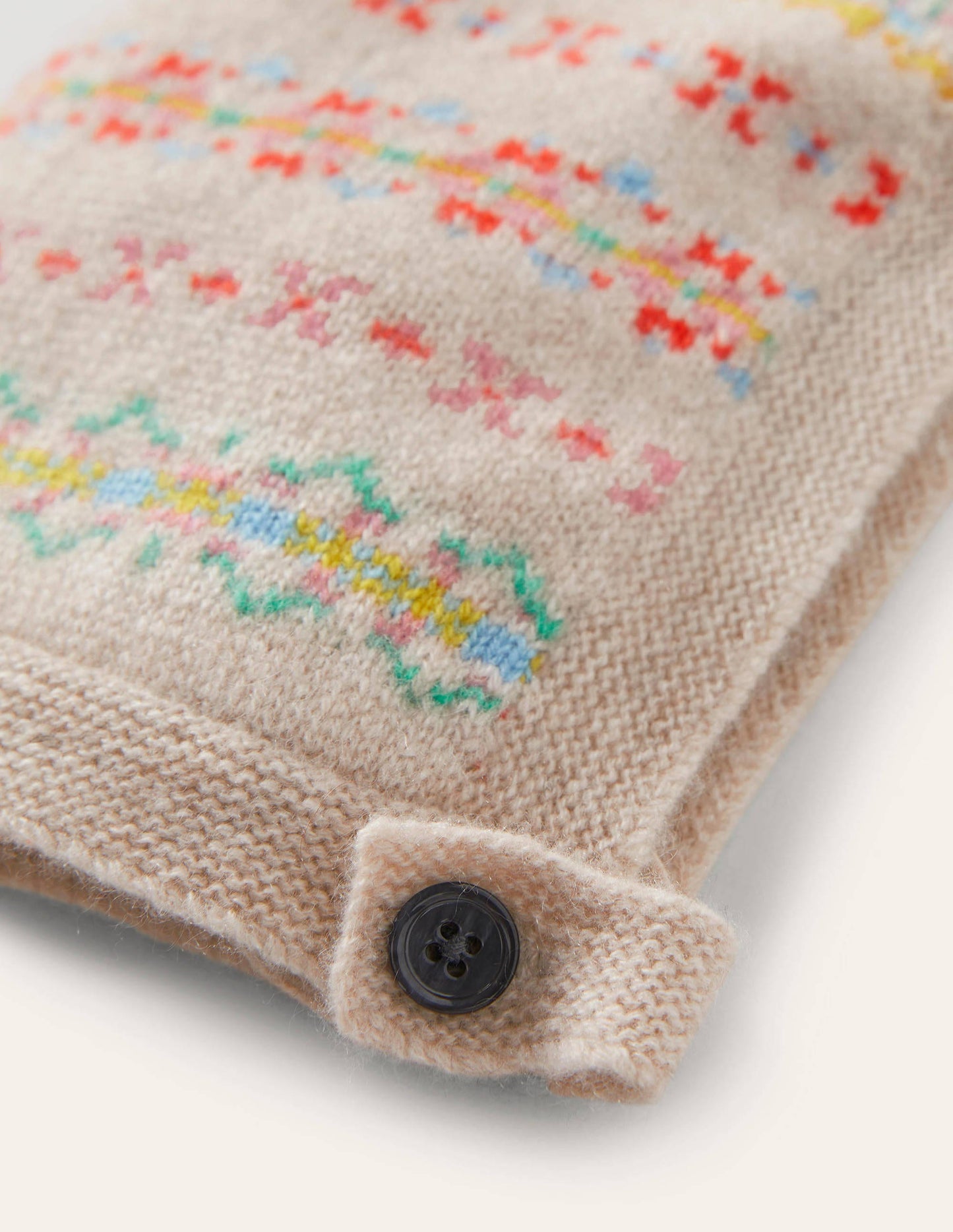 Cashmere Fair Isle Bonnet-Multi