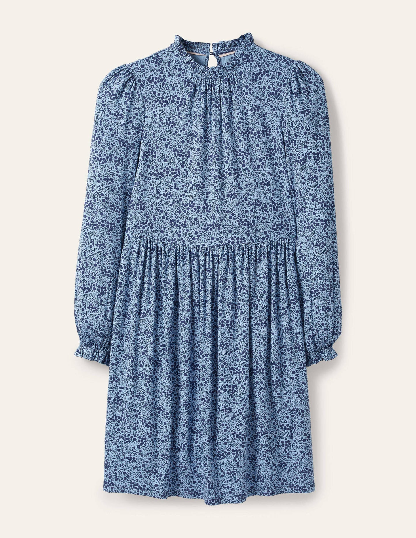 Clara Jersey Dress-Frost Blue, Enchanting Forest