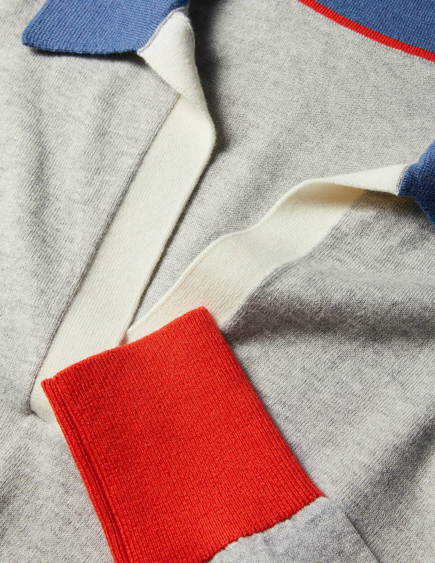 Collar Jumper-Grey Melange