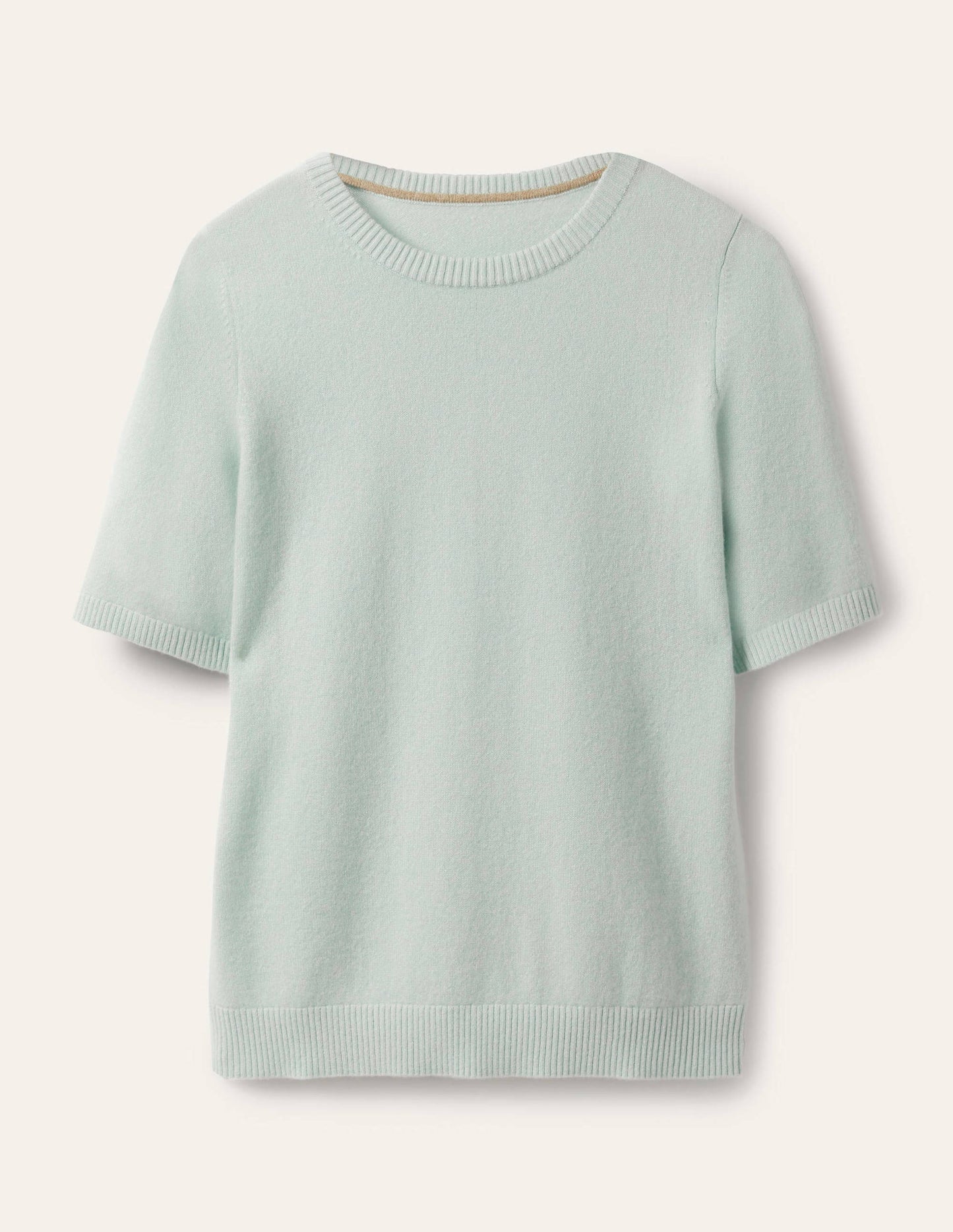 Cashmere Knitted Top-Aquamarine Blue
