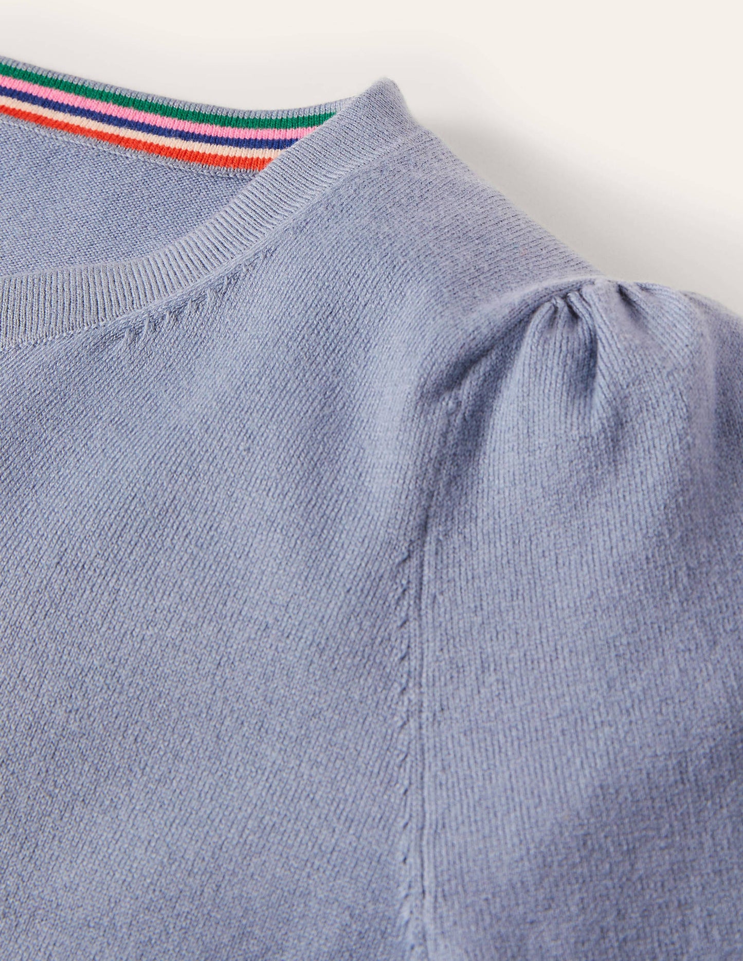 Cotton Crew Neck Jumper-River