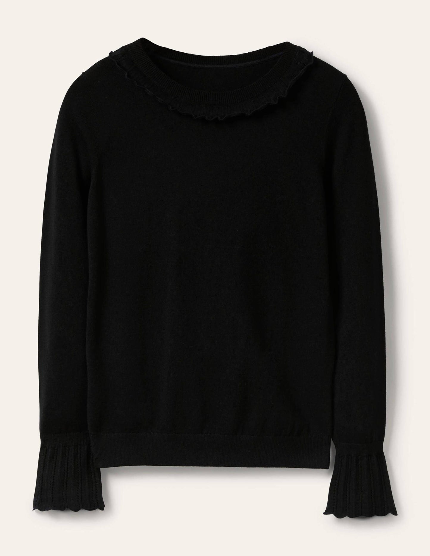 Aimee Pointelle Jumper-Black