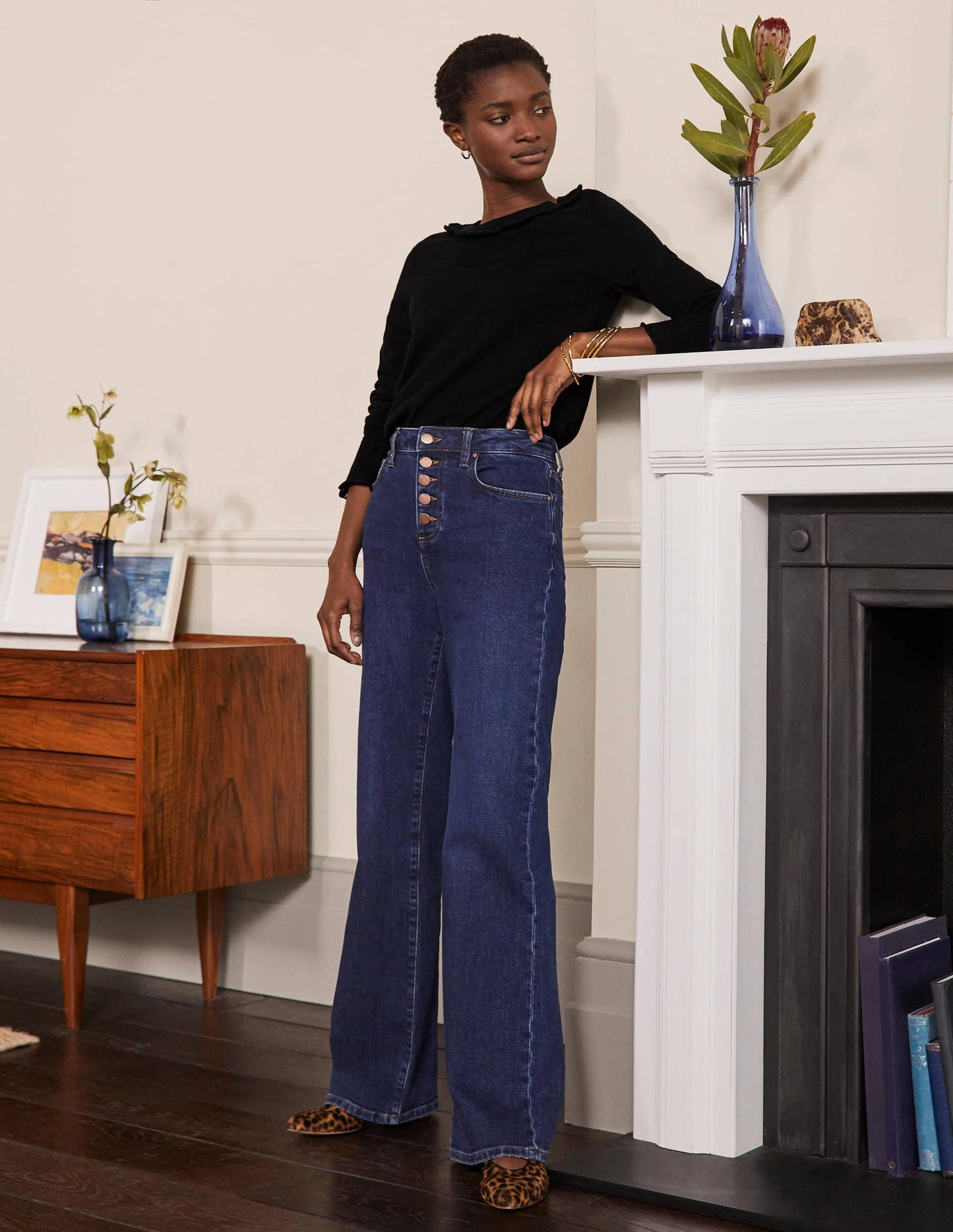 Aimee Pointelle Jumper-Black