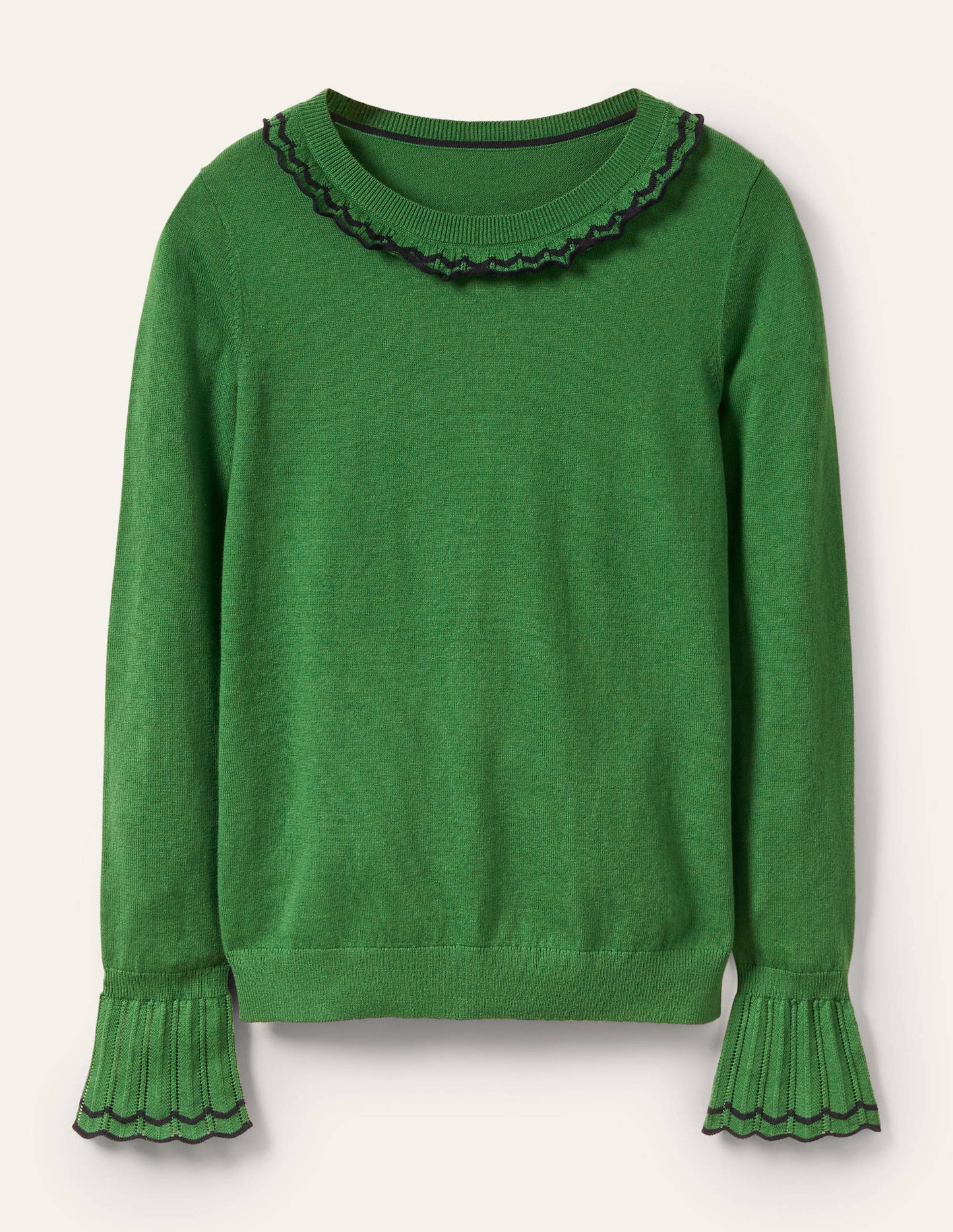 Aimee Pointelle Jumper-Conifer