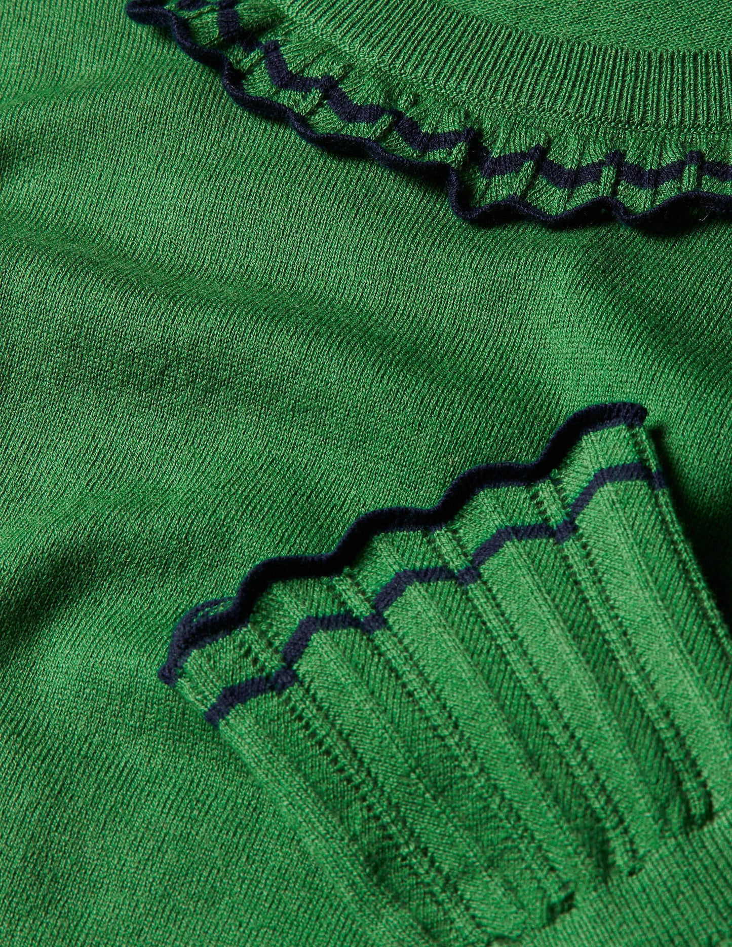 Aimee Pointelle Jumper-Conifer