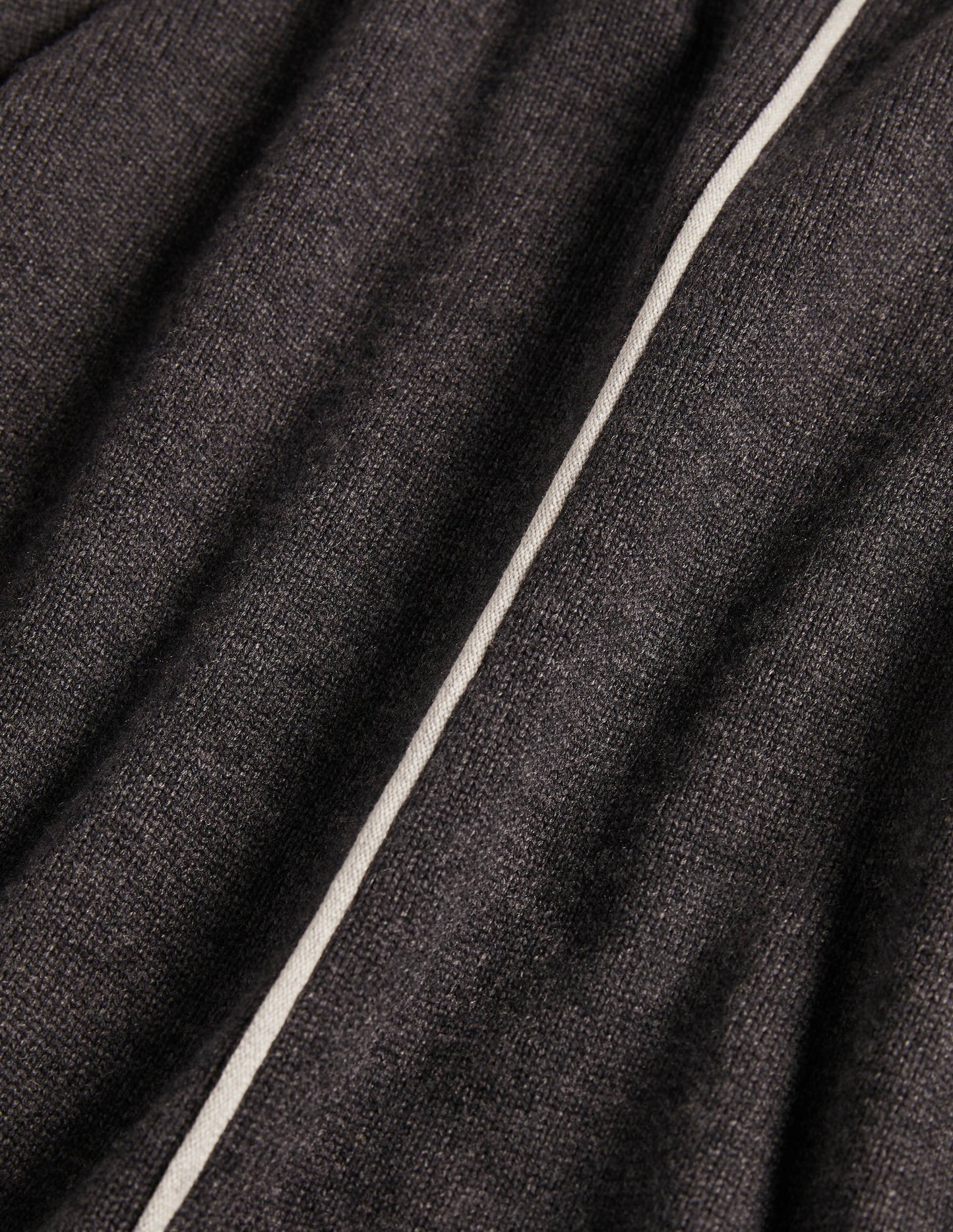 Oversized Crew Neck Jumper-Charcoal Melange