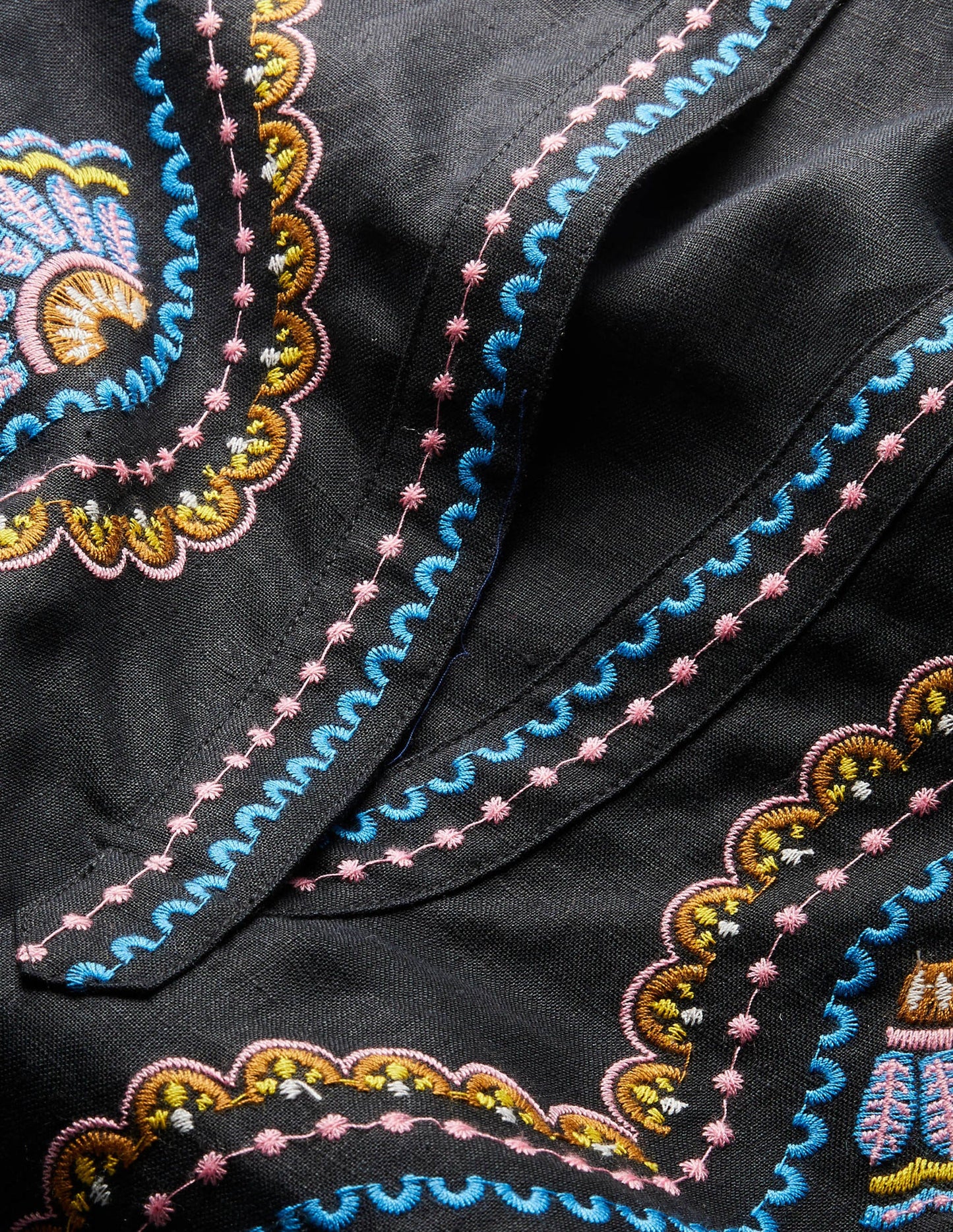 Eden Embroidered Top-Black