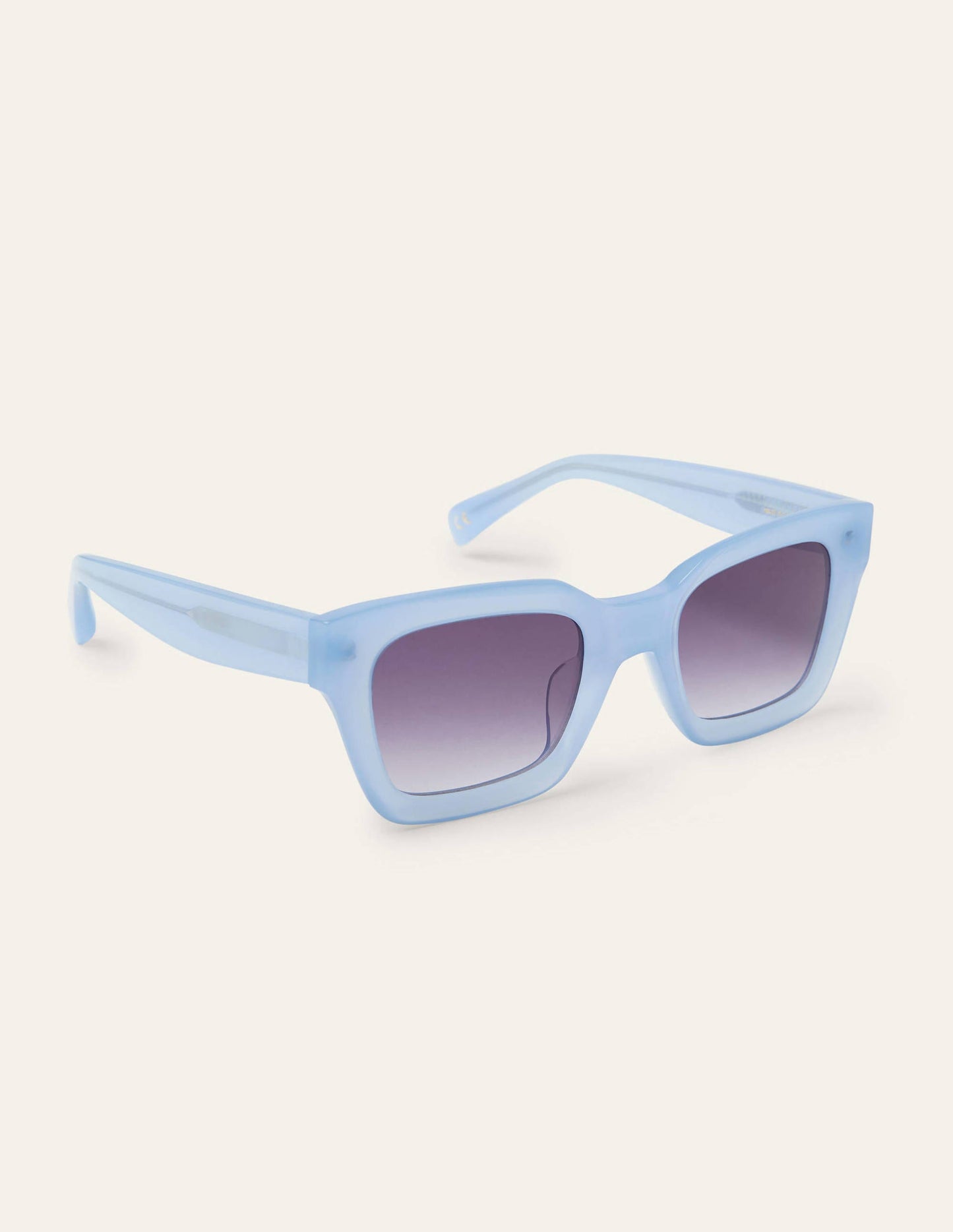 Chunky Frame Sunglasses-Hazy Blue