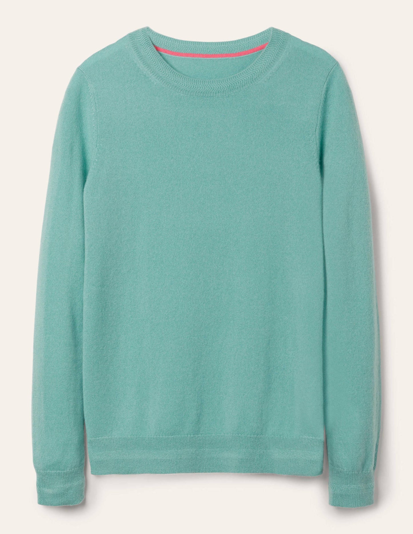 Cashmere Crew Neck Jumper-Apple Mint