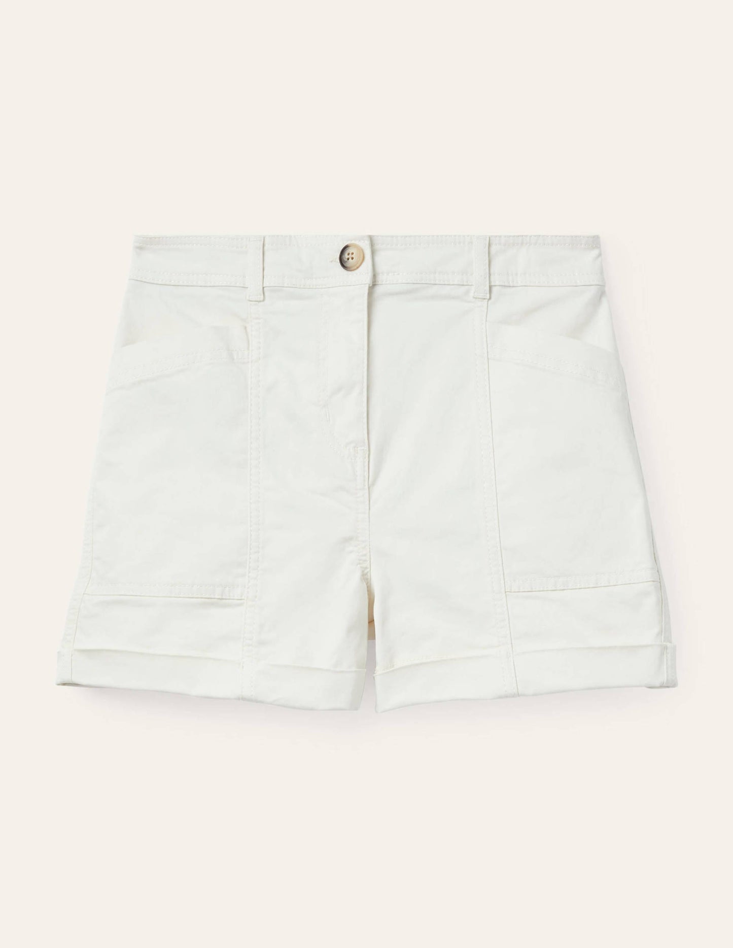 Abingdon Shorts-Ecru