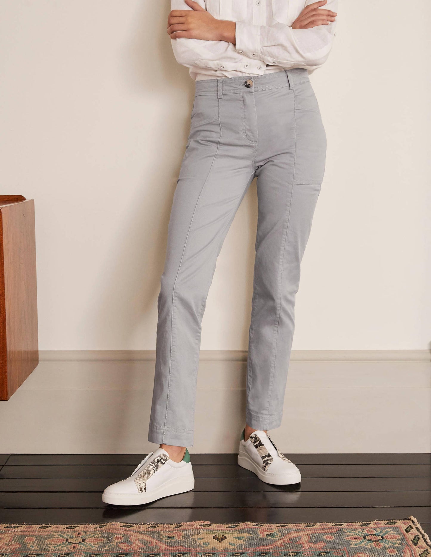 Abingdon Trousers-Grey Squirrel