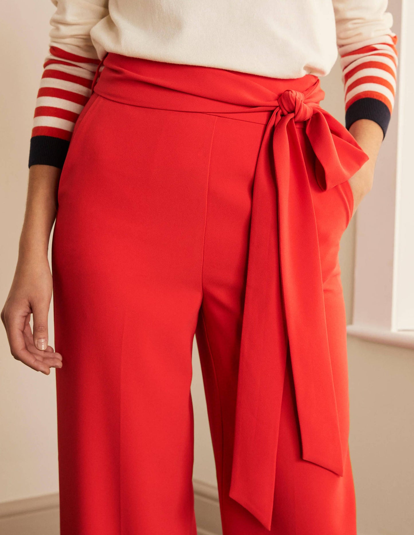 Allendale Trousers-Cherry Red