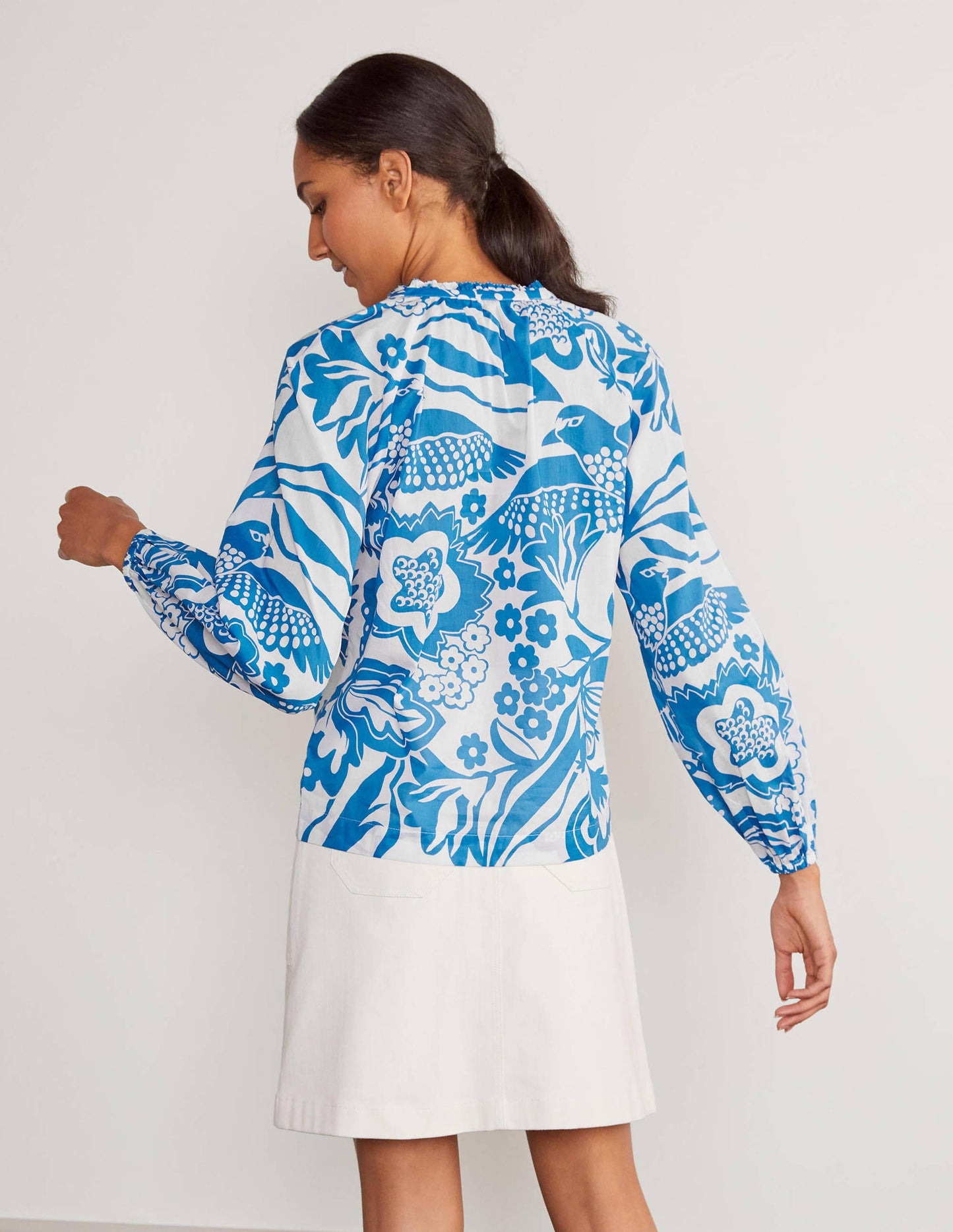Heather Top-Moroccan Blue, Exotic Escape