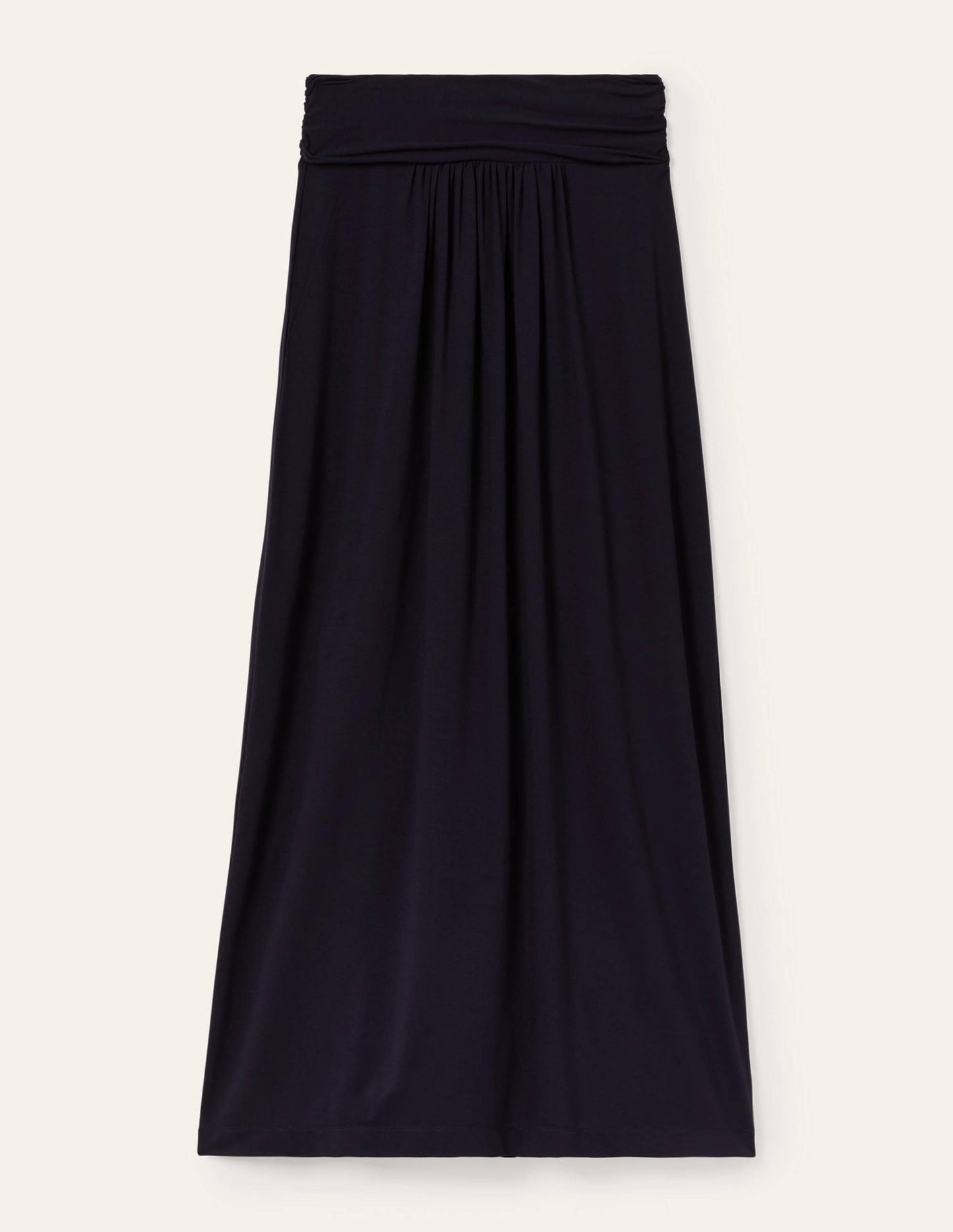 Ruched Waist Skirt-Navy