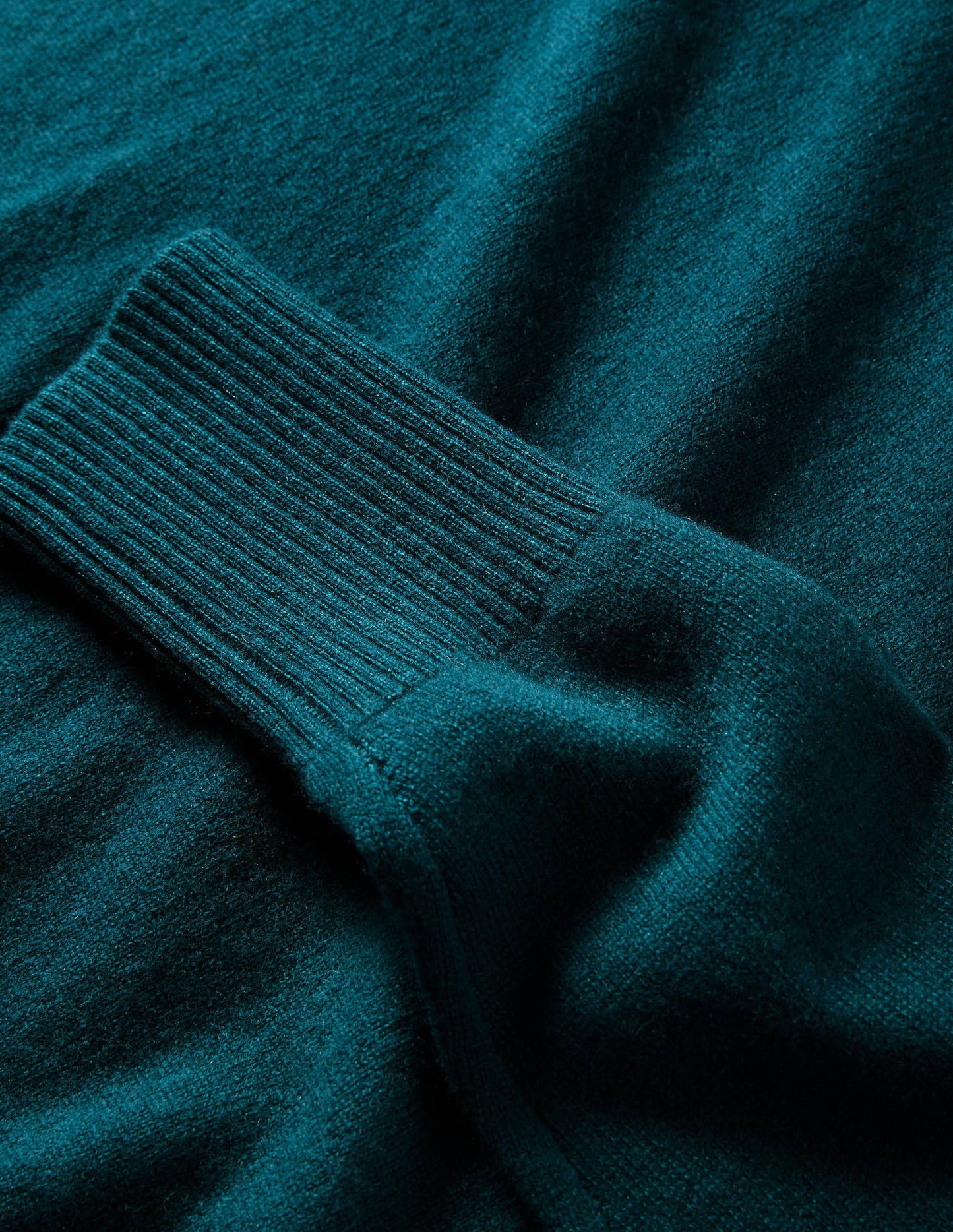 Cashmere Crew Neck Jumper-Dark Teal