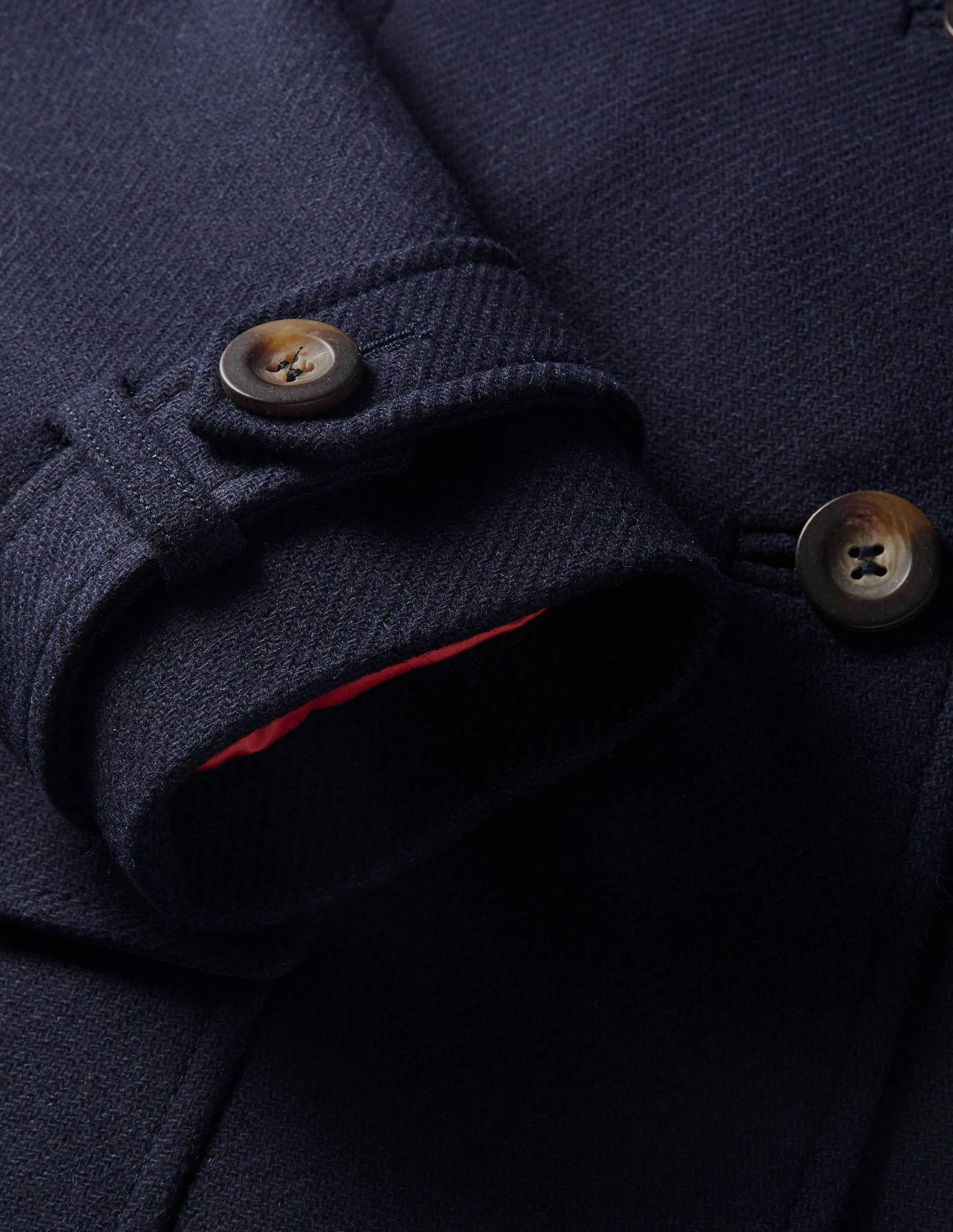 Durham Wool Blend Coat-Navy