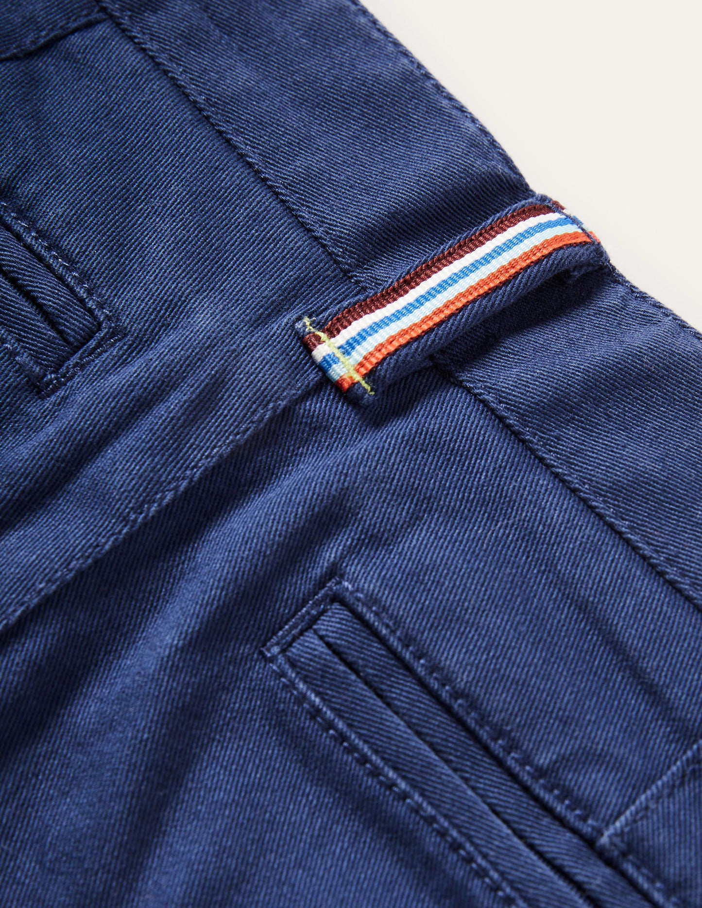 Chino Stretch Trousers-College Navy