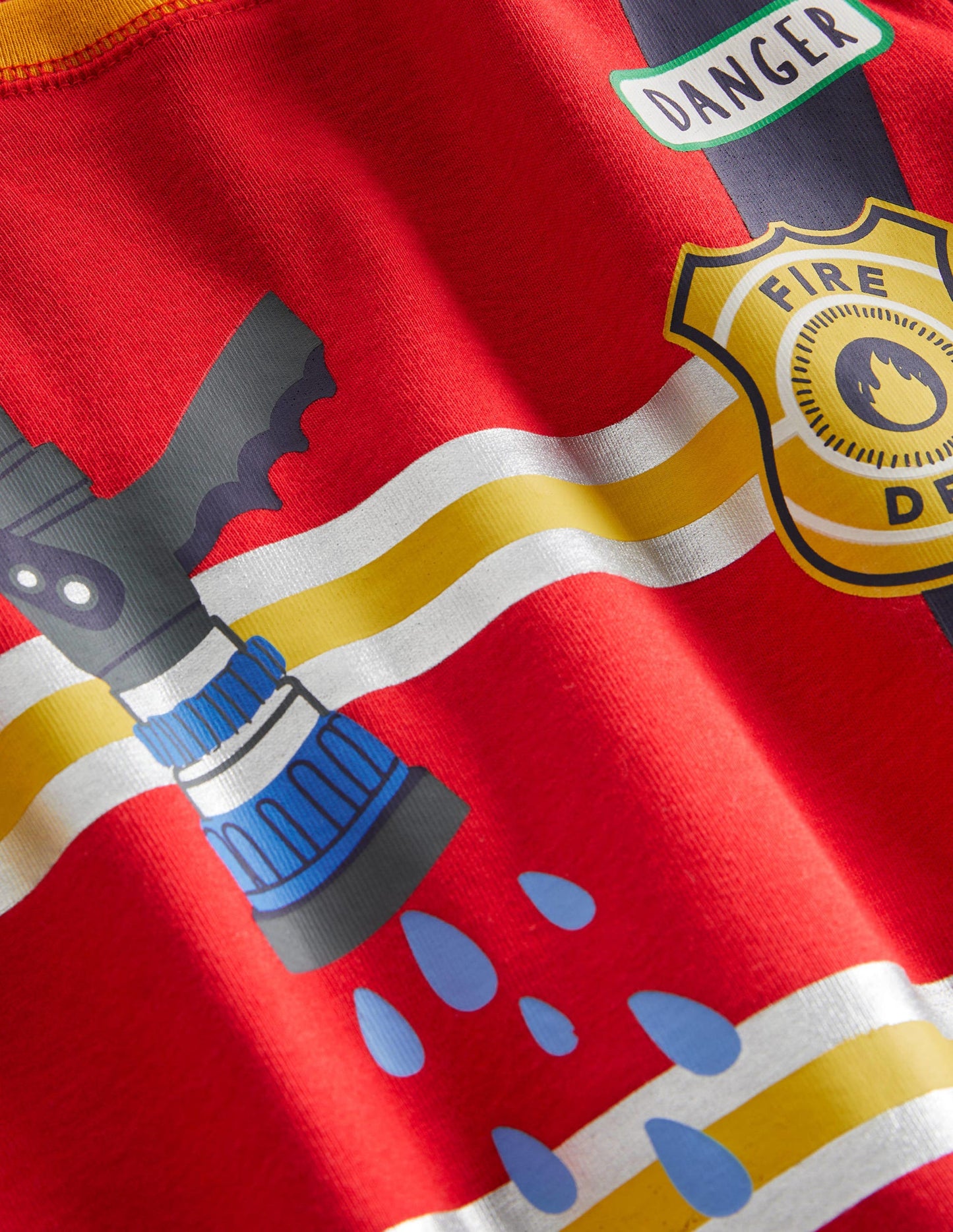 Dream Big Long Pyjamas-Fire Red Firefighter