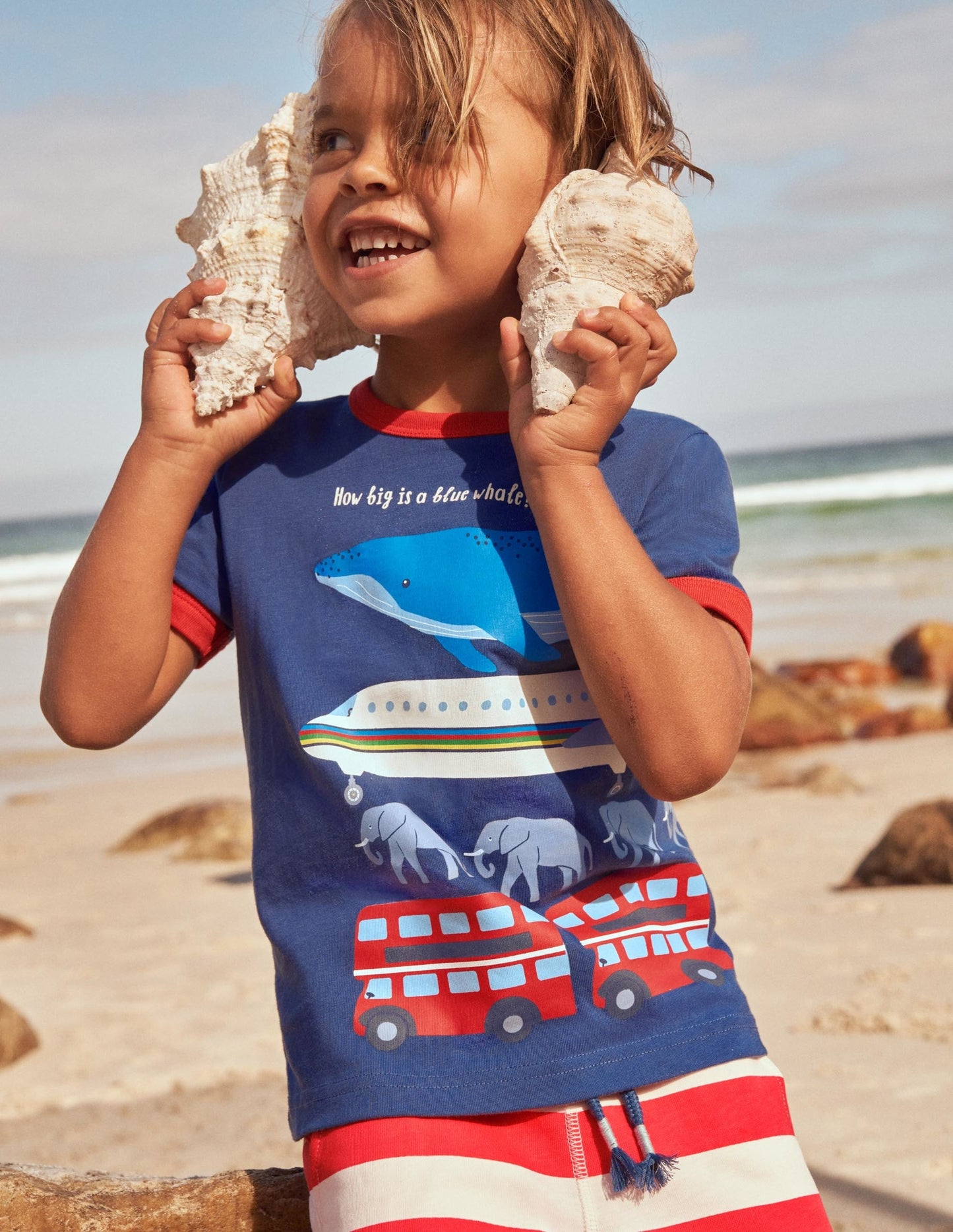 Educational Printed T-shirt-Starboard Blue Whale Facts