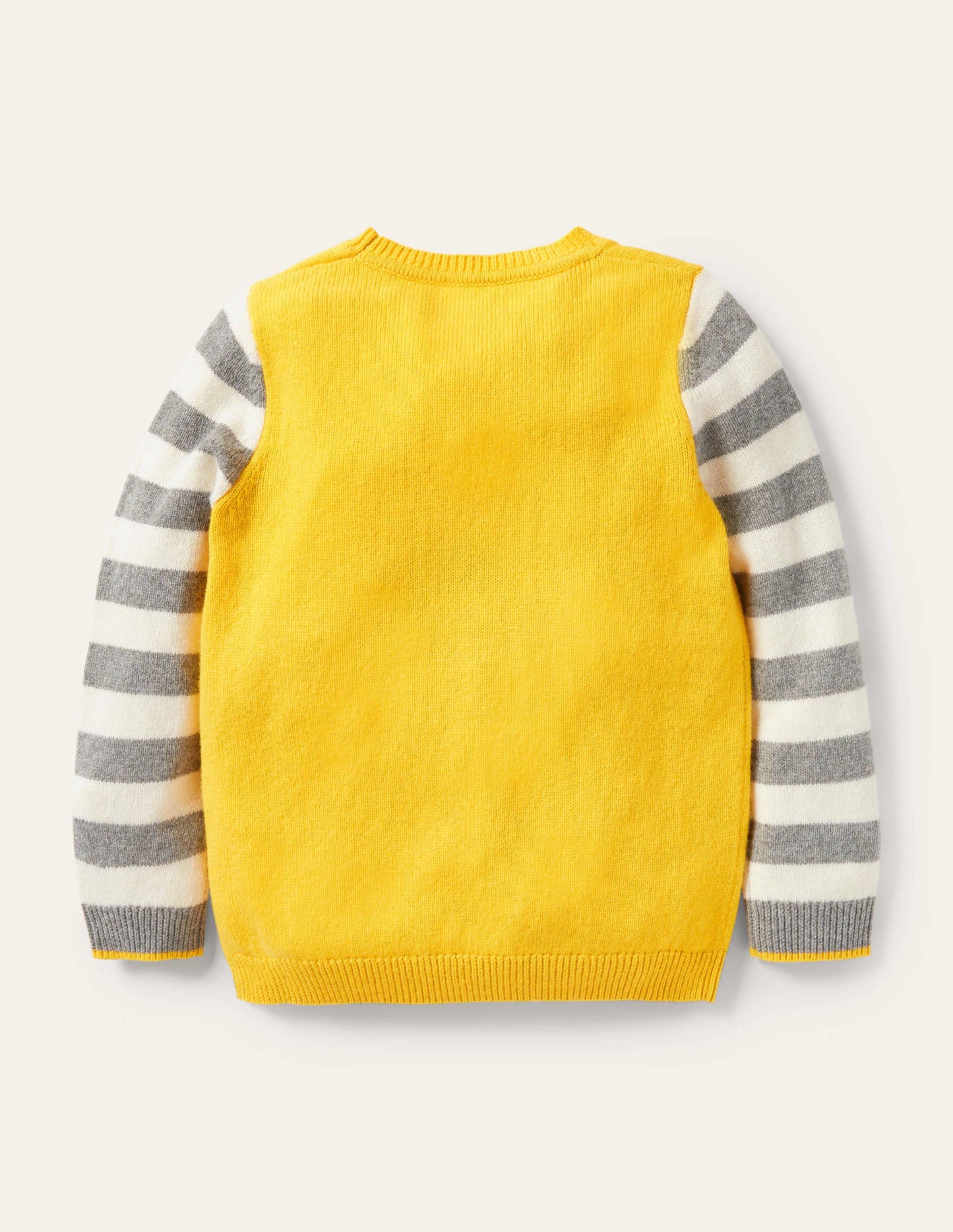Animal Crew Neck Jumper-Sweetcorn Yellow Alpaca