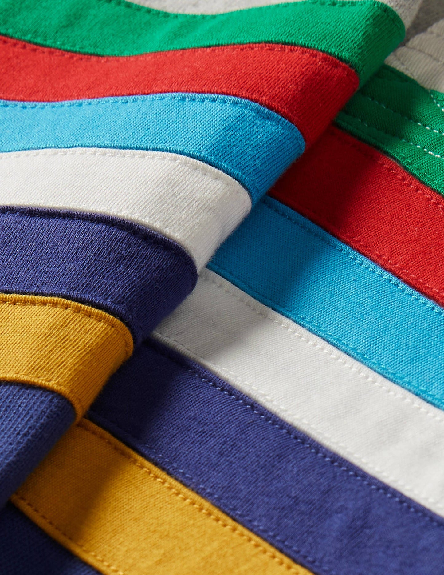Colourblock Rugby Shirt-Colourblock Rainbow Stripe