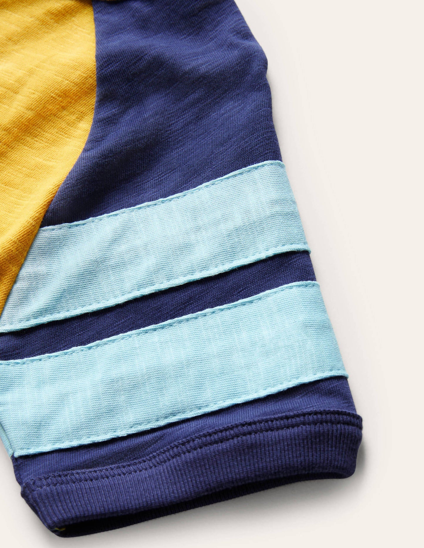 Colourblock Raglan T-shirt-Daffodil Yellow/Starboard Blue